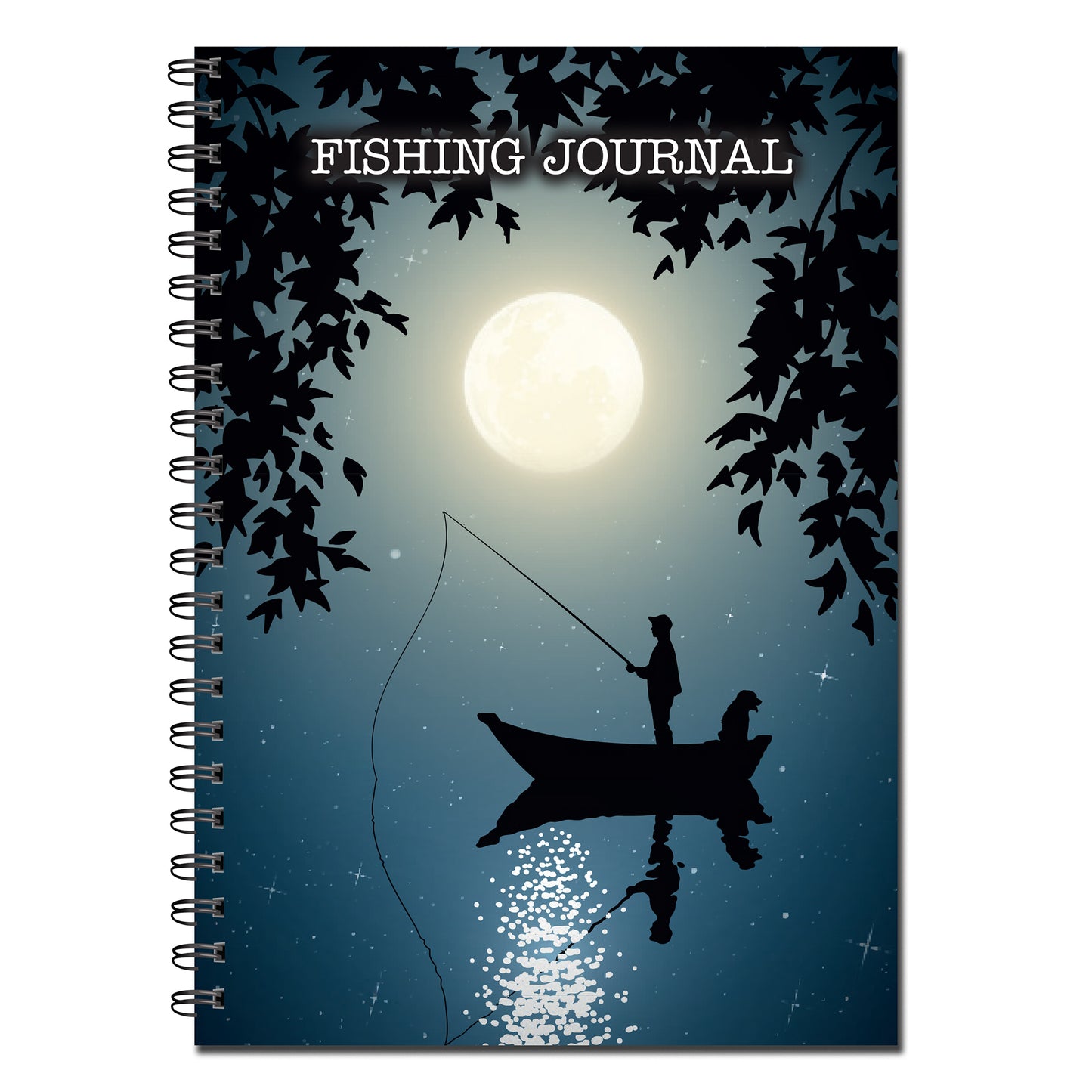 Fishing Journal | A5 (148mm x 210mm) | 50 double sided pages | Split Wirobound