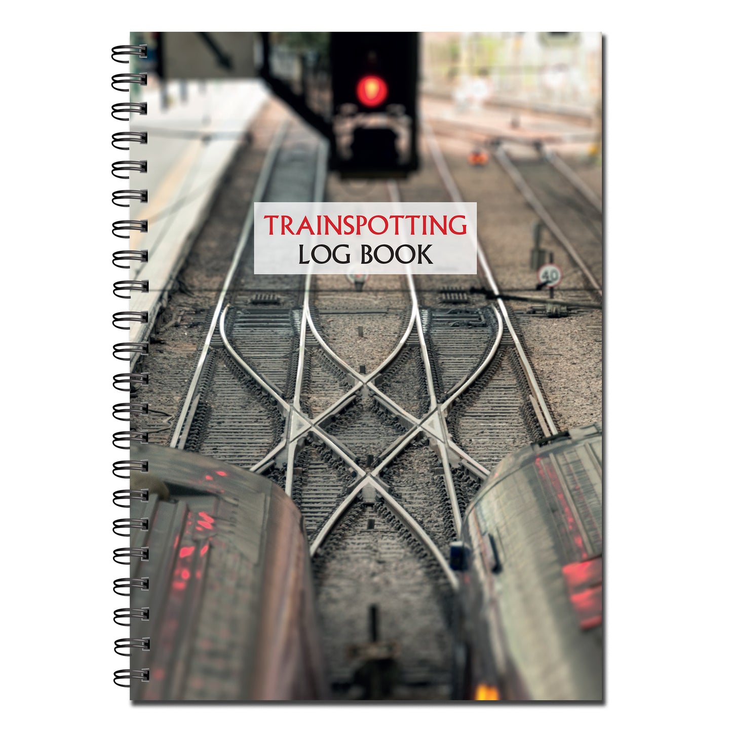 Train Spotting Log Book | A5 (148mm x 210mm) | 50 double sided pages on 120gsm | Split Wirobound