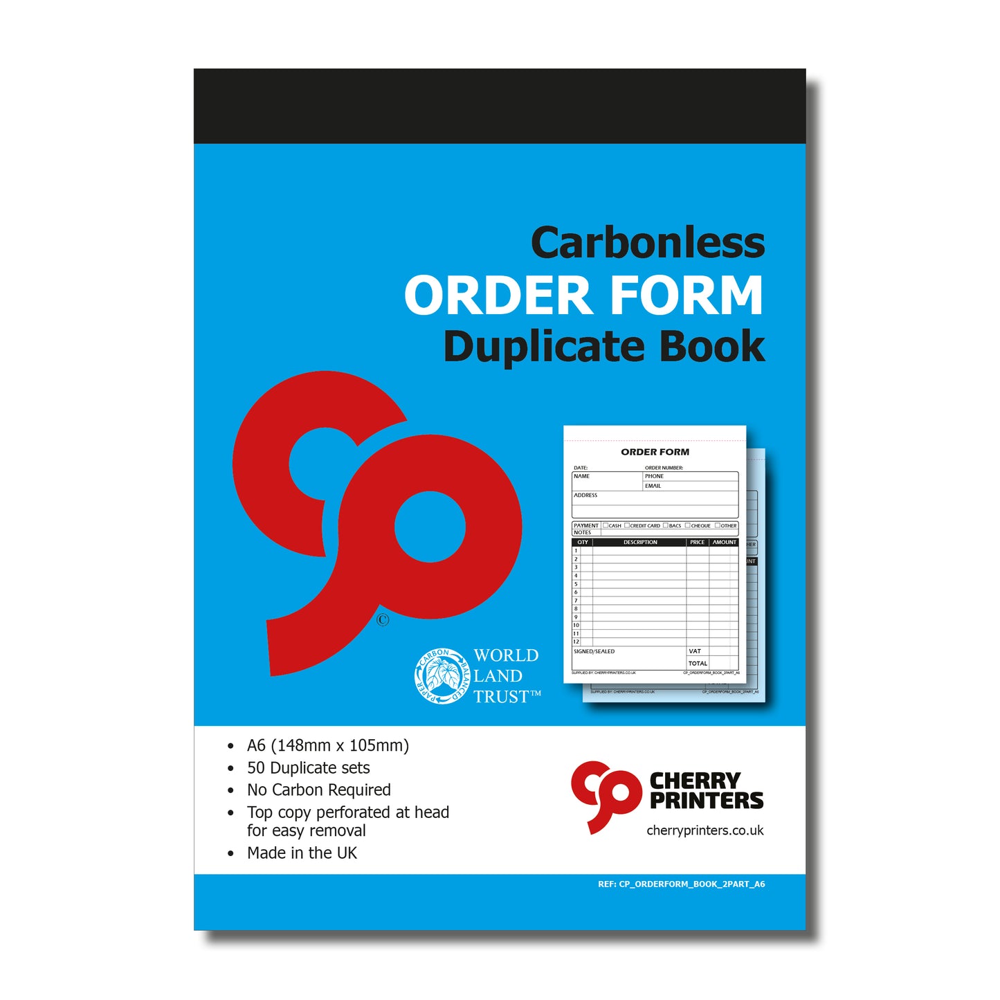 NCR-Reparatur-Rechnungs-/Beleg-Duplikatbuch A6 (gelocht und geheftet)