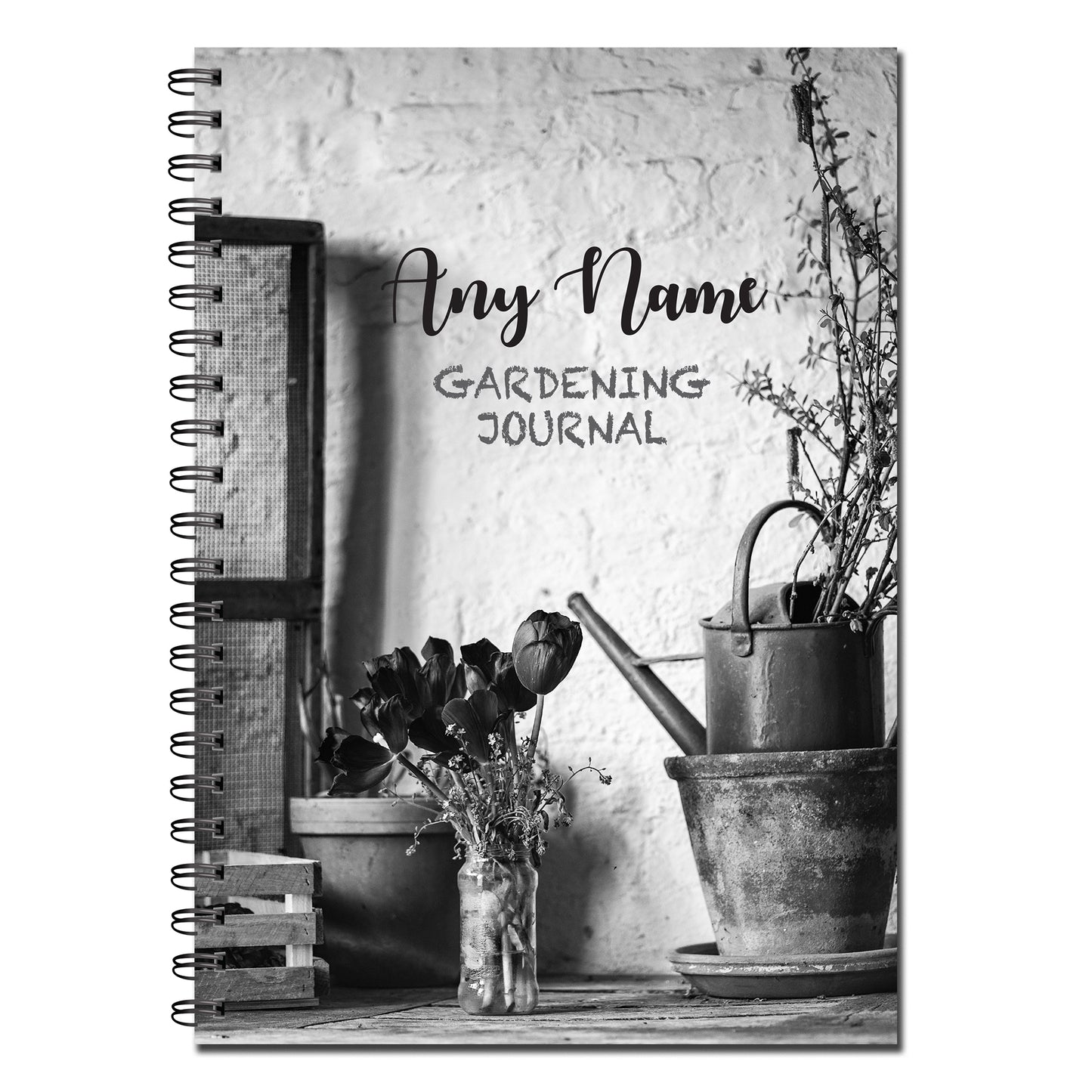 PERSONALISED Gardening Journal | Seed Planting Log | A5 (148mm x 210mm) | 50 double sided pages on 120gsm | Split Wirobound