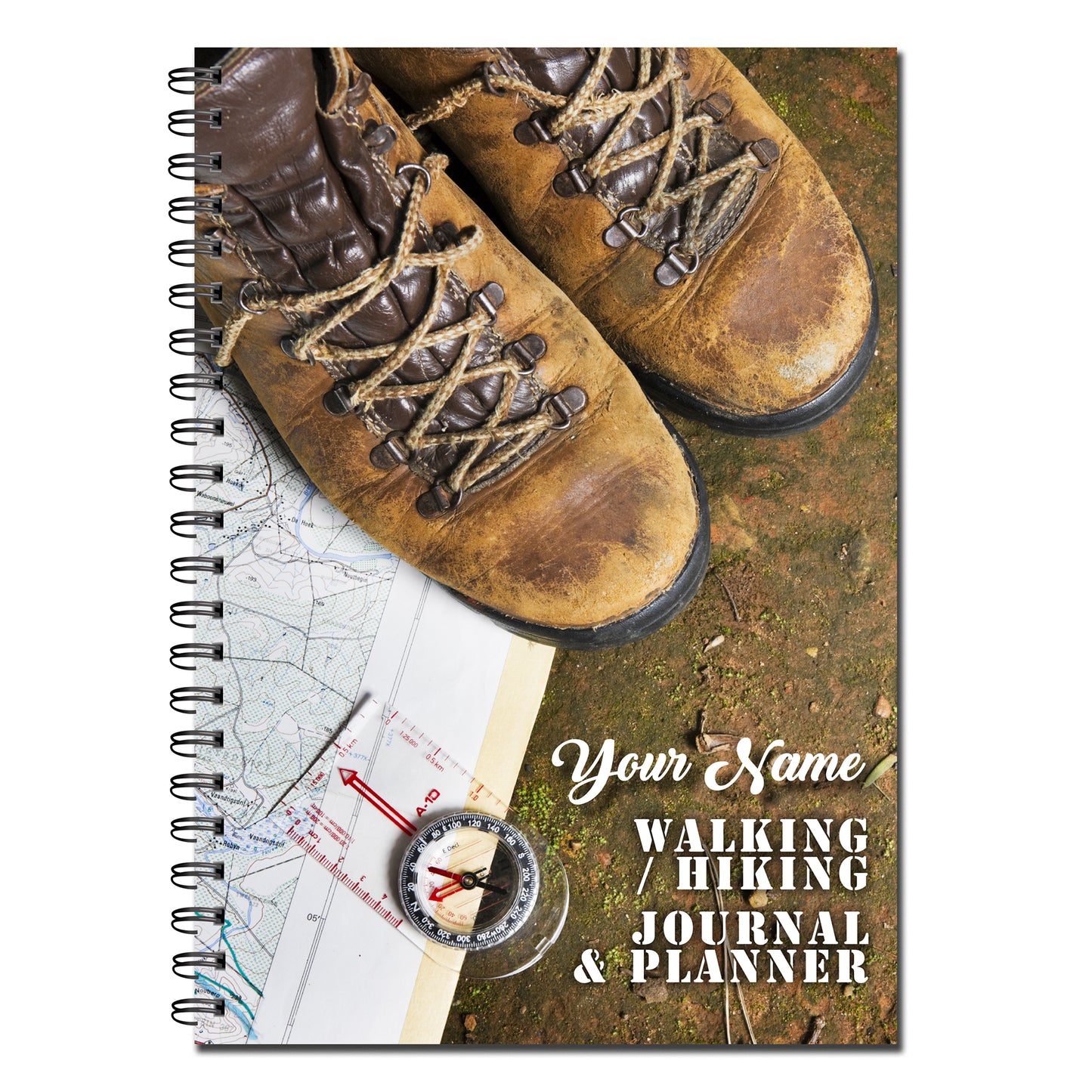 PERSONALISED Walking/Hiking Journal & Planner | A5 148mm x 210mm | 50 Double sided Pages | Printed on quality 120gsm