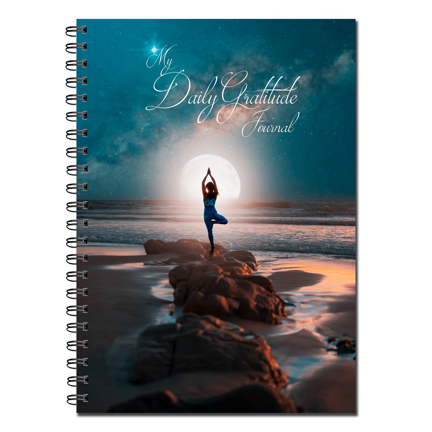Daily Gratitude Journal | Thankful | Grateful | A5 wirobound book | 1 Full Year | 53 pages printed to both sides on quality 120gsm