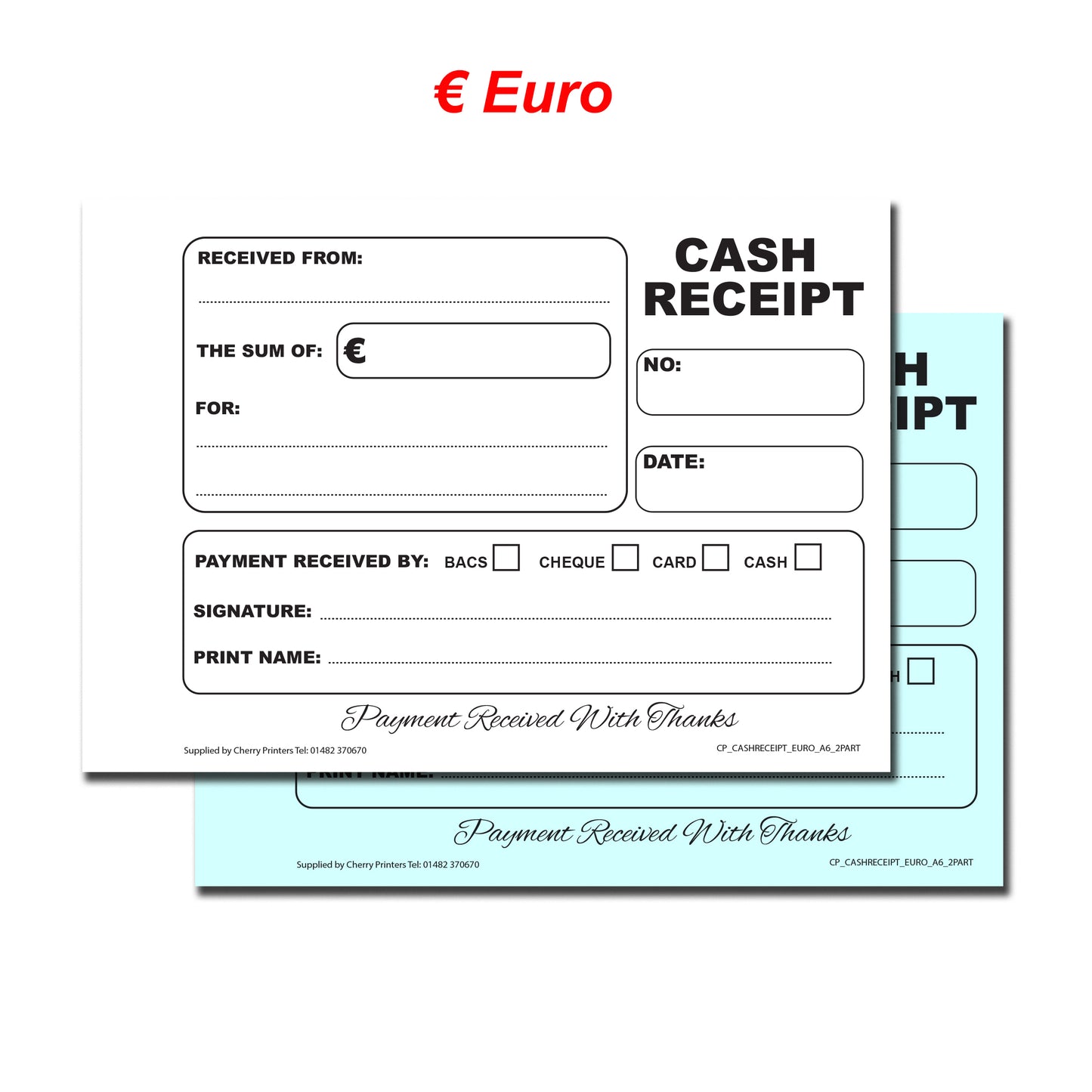 NCR Cash Receipt Duplicate Book A6