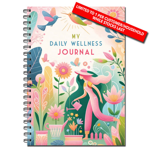 Mental Health Awareness Week LIMITED EDITION Movement My Daily Wellness Journal  A5 wiro book **ONE PER CUSTOMER**