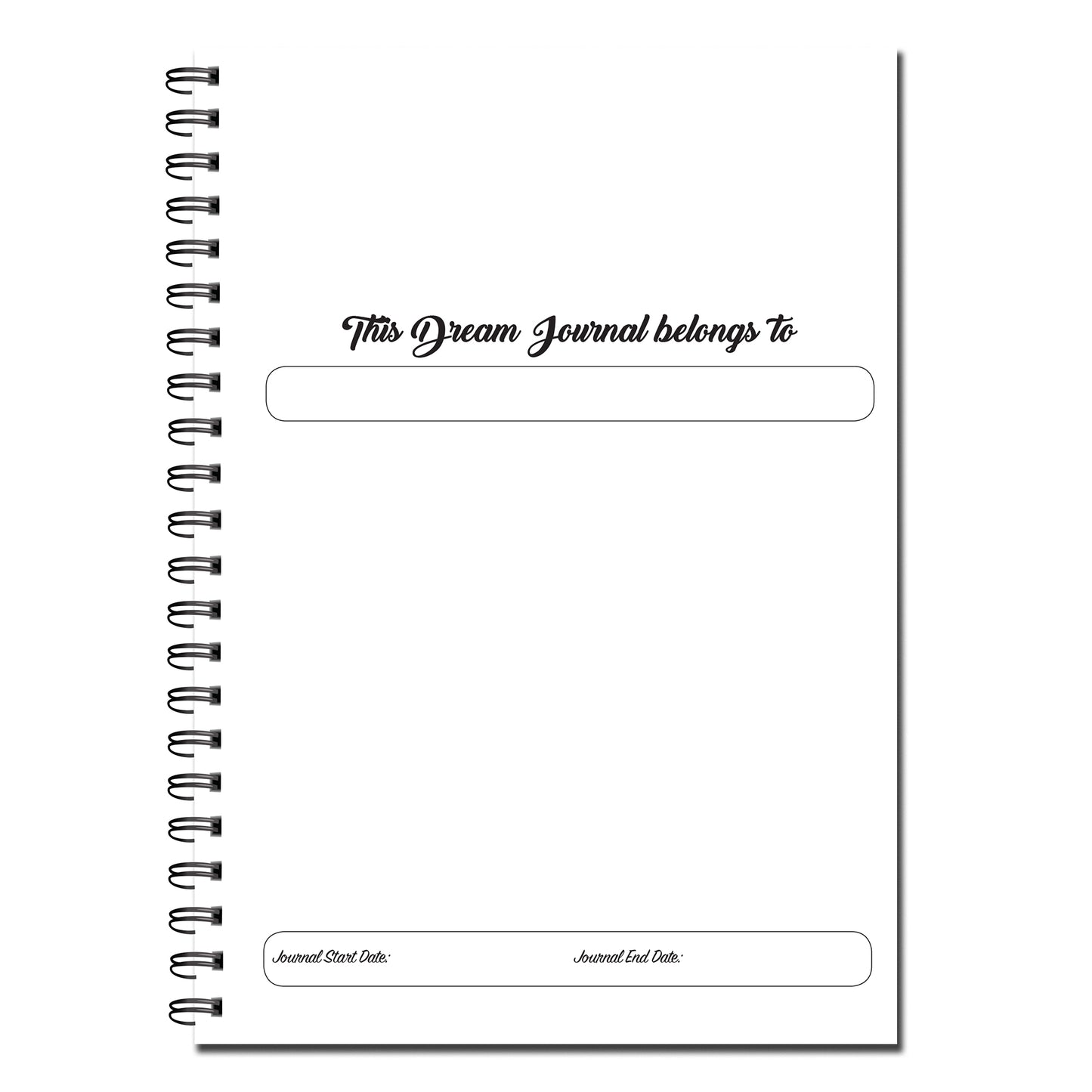 My Dream Journal | Sleep Diary | A5 wirobound book | 50 pages printed to both sides on quality 120gsm