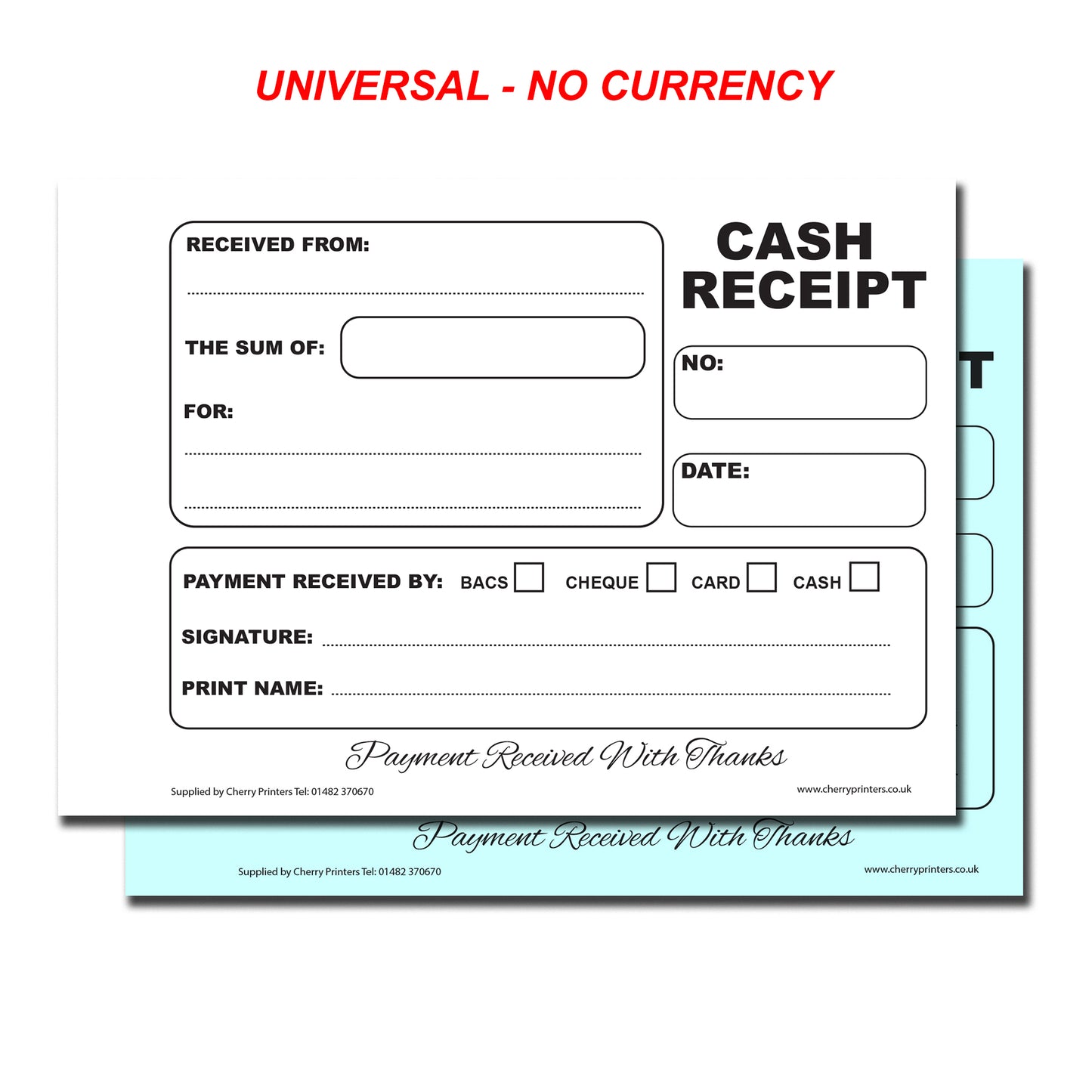 NCR Cash Receipt Duplicate Book A6