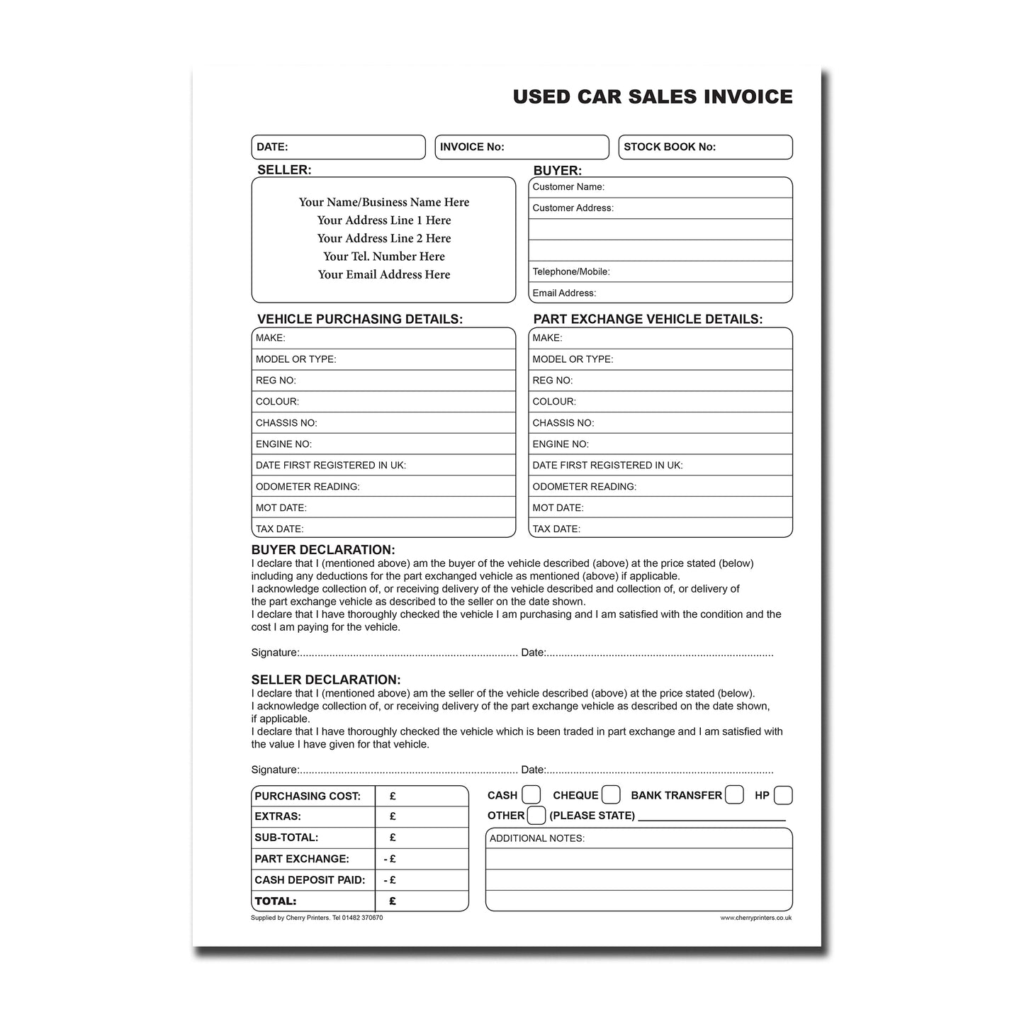 NCR *CUSTOM* Rechnungsdoppelbuch A4 Packs