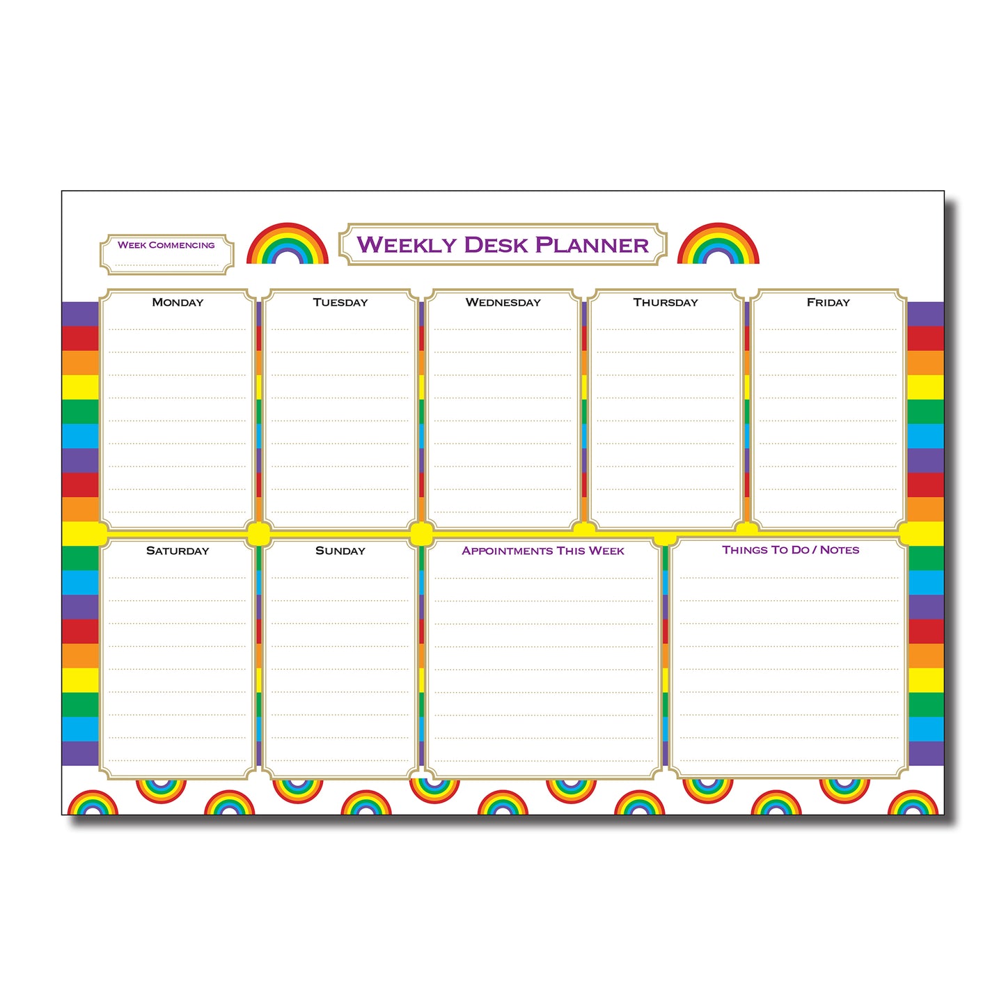 Weekly Planner Desk Pad | A4 (297mm x 210mm) 120gsm 55_pages