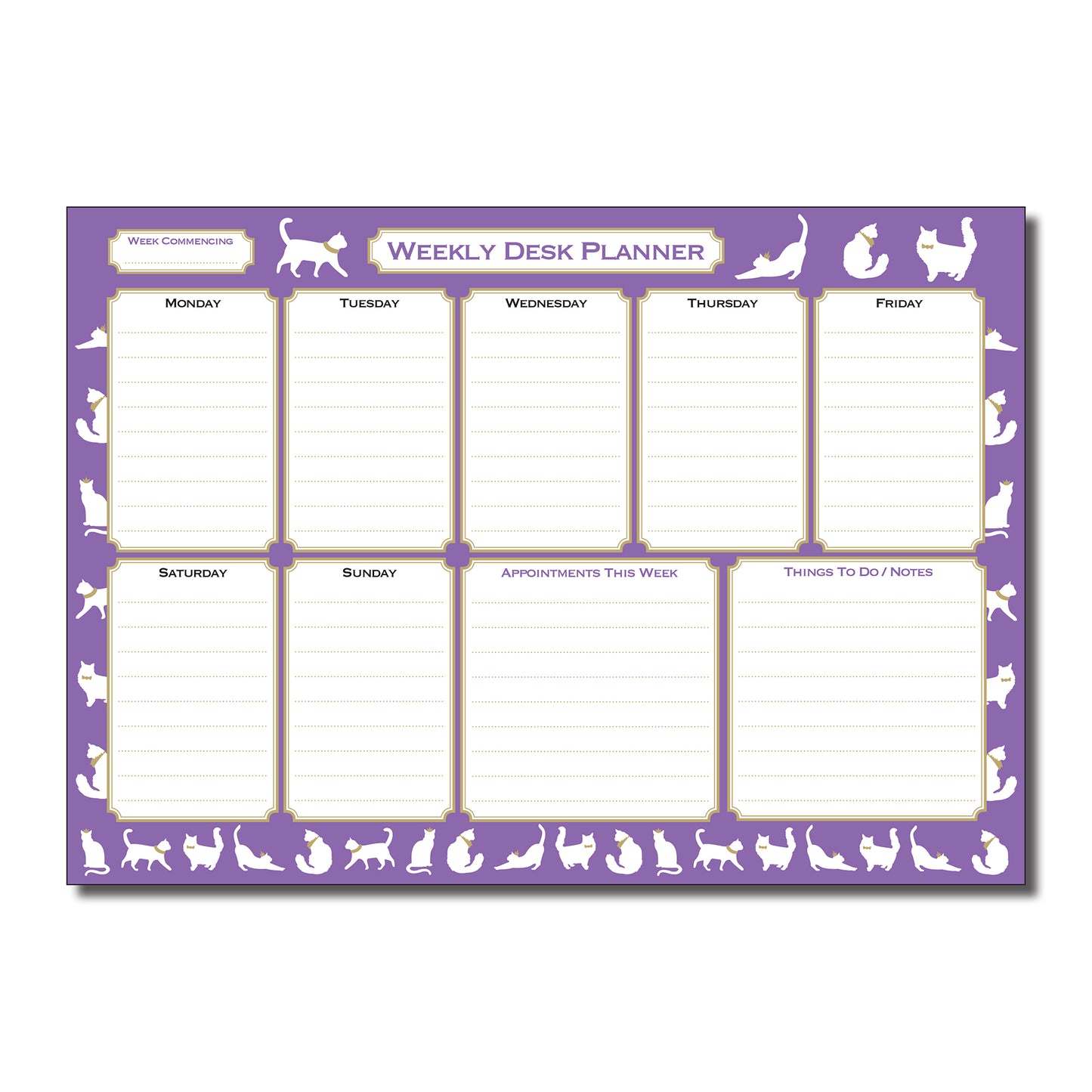 Weekly Planner Desk Pad | A4 (297mm x 210mm) 120gsm 55_pages