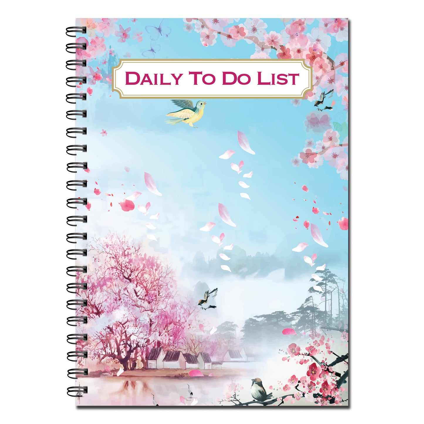Designer Daily To Do List A5 120gsm 50 double sided pages Wirobound