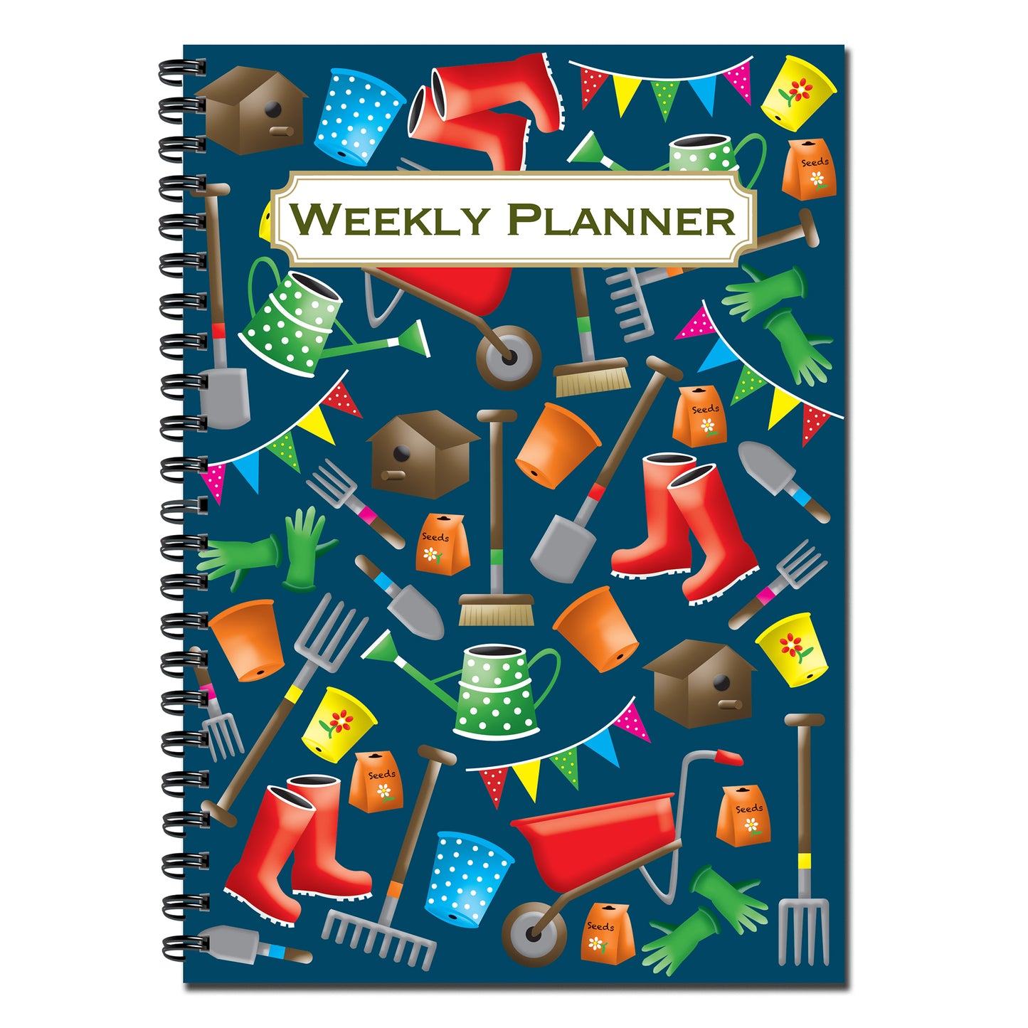 Weekly Planner | A5 (148mmx 210mm) | 50 double sided pages on 120gsm | Split Wirobound