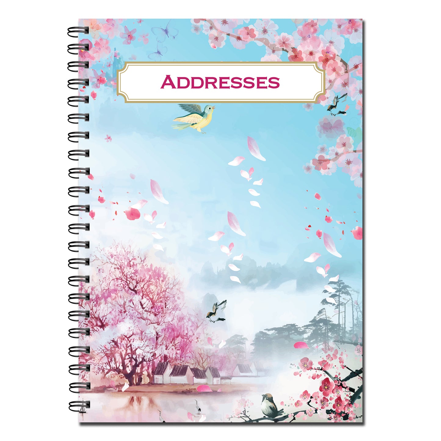 Address Book | A5 (148mm x 210mm) | 52 double sided pages on 120gsm | Split Wirobound