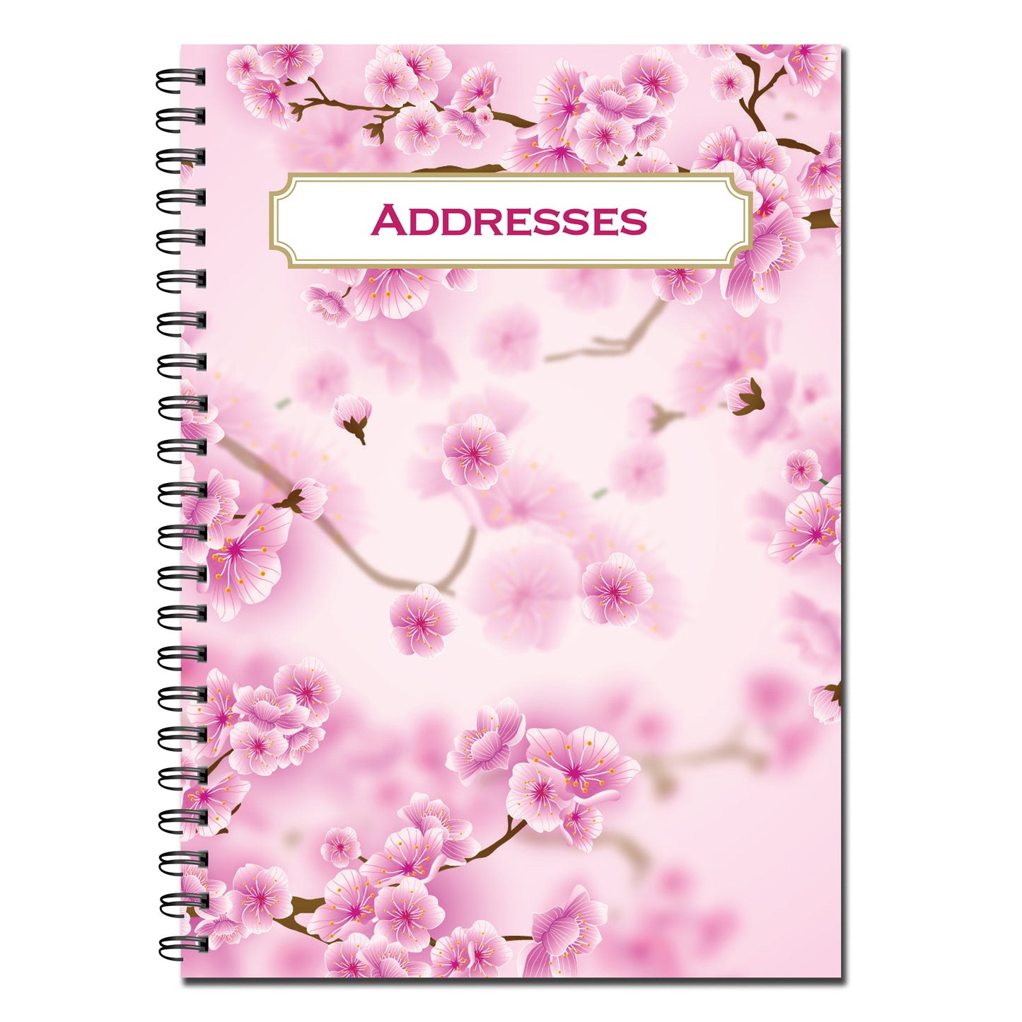 Address Book | A5 (148mm x 210mm) | 52 double sided pages on 120gsm | Split Wirobound