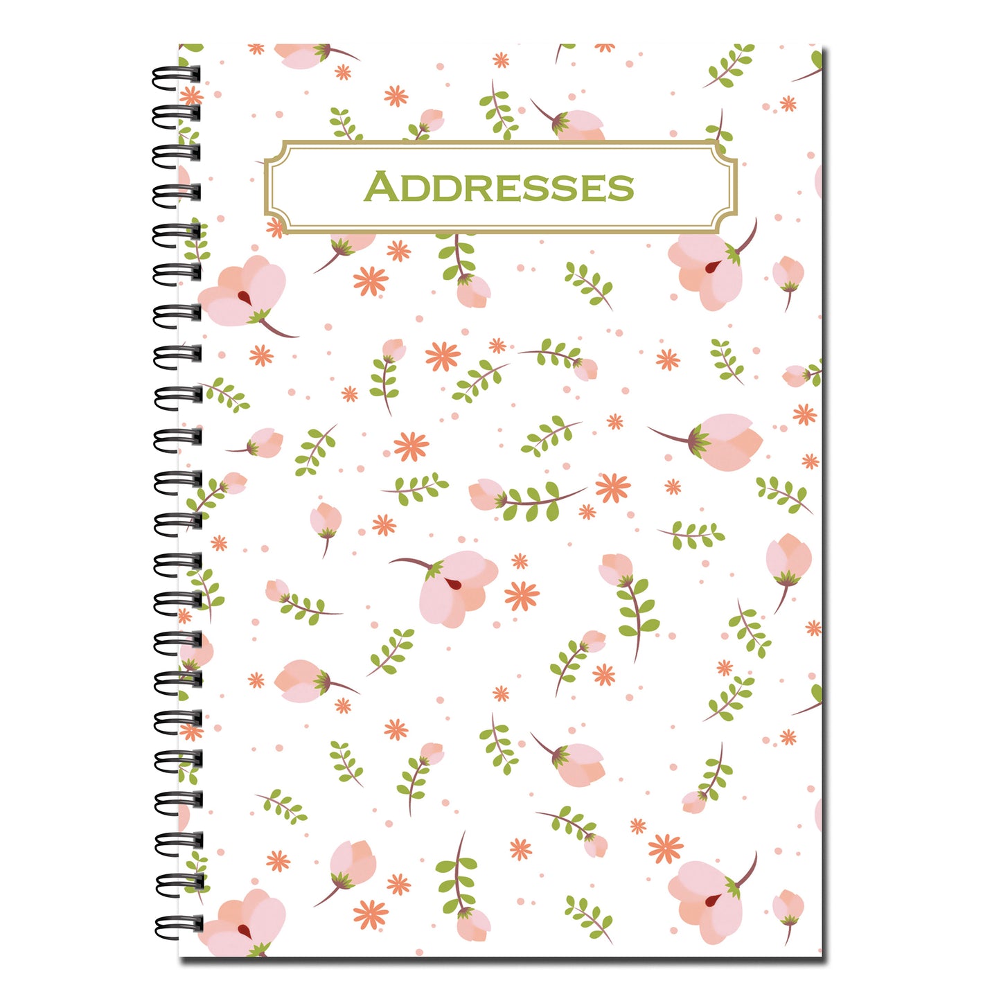 Address Book | A5 (148mm x 210mm) | 52 double sided pages on 120gsm | Split Wirobound