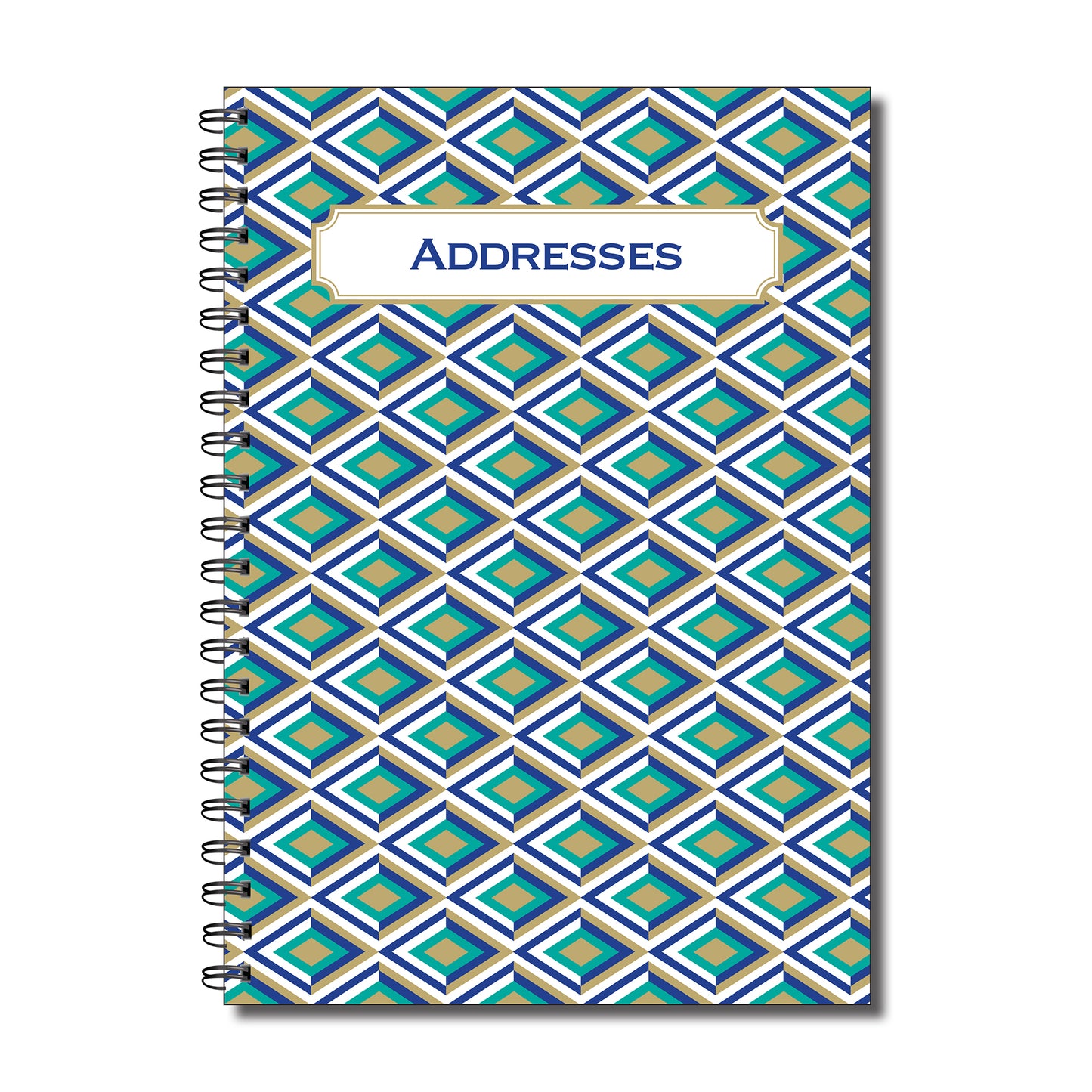 Address Book | A5 (148mm x 210mm) | 52 double sided pages on 120gsm | Split Wirobound