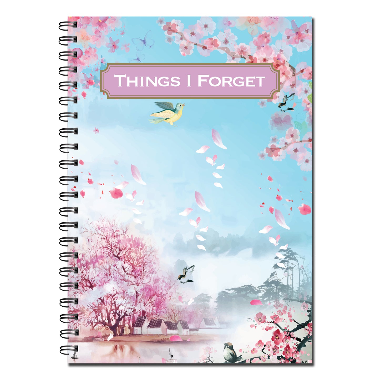 Things I Forget/Password Book A5 (148mm x 210mm) | 53 double sided pages on 120gsm | Split Wirobound