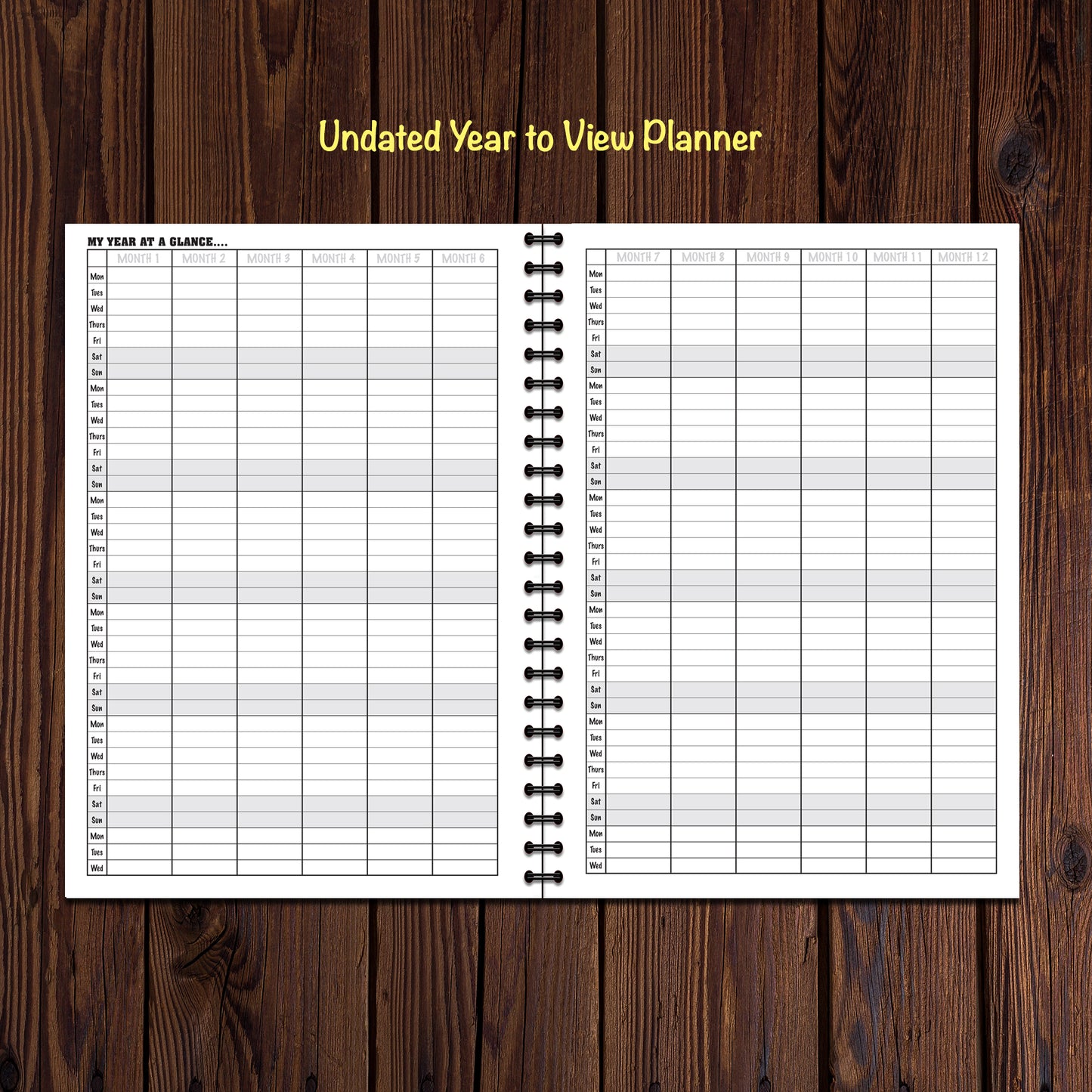 Budget Planner | Finance Tracker | Annual Undated | A5 (148mm x 210mm) | 50 double sided pages on 120gsm | Split Wirobound