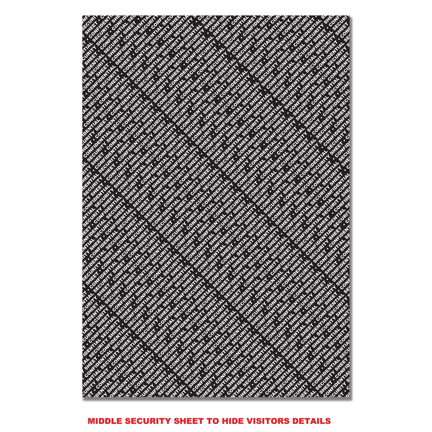 NCR Confidential Visitor Pass 90mm x 60mm Duplicate Book 300 Pässe GDPR