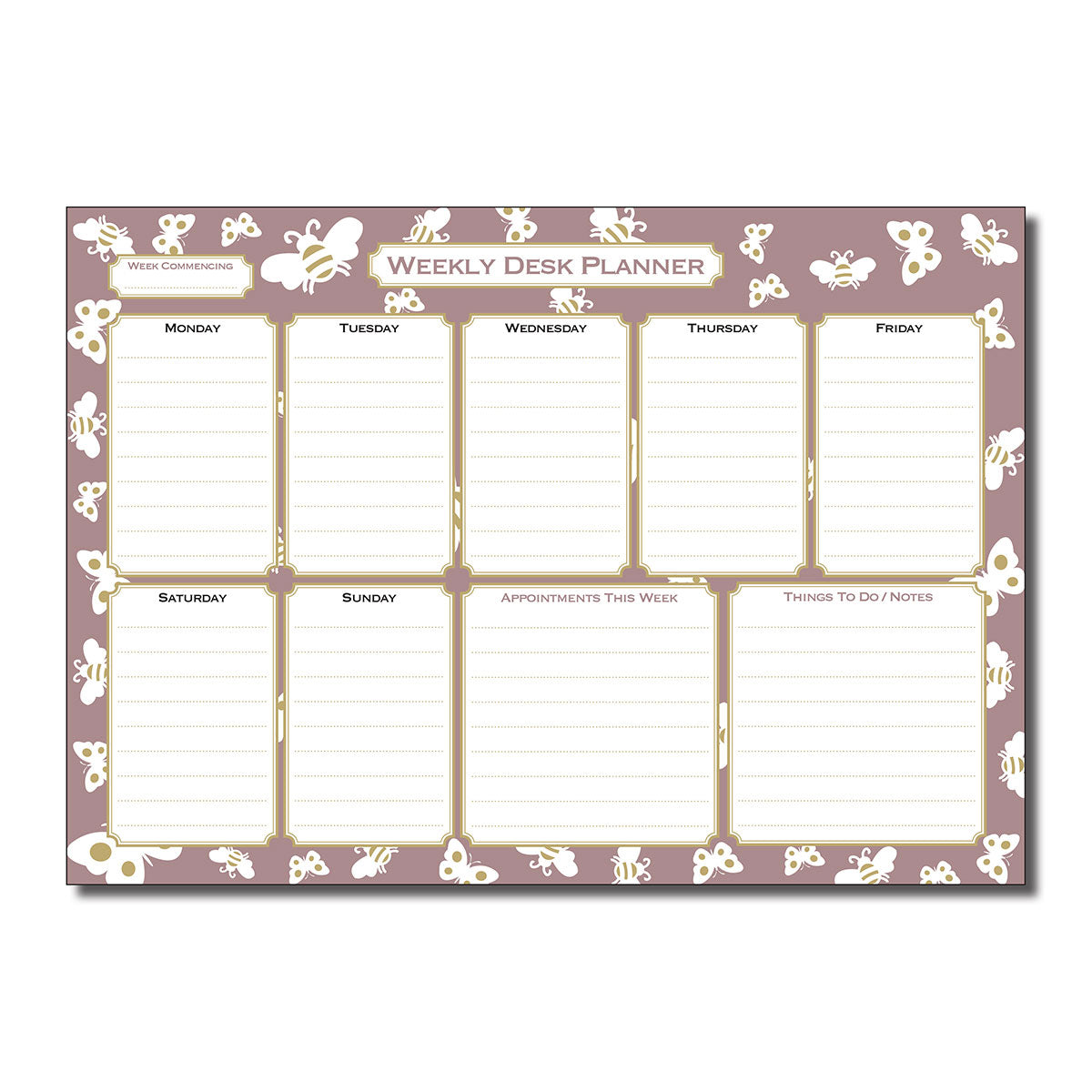 Weekly Planner Desk Pad | A4 (297mm x 210mm) 120gsm 55_pages