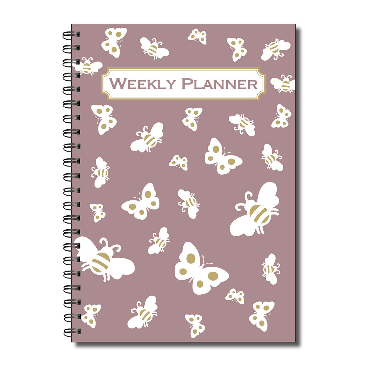 Weekly Planner | A5 (148mmx 210mm) | 50 double sided pages on 120gsm | Split Wirobound