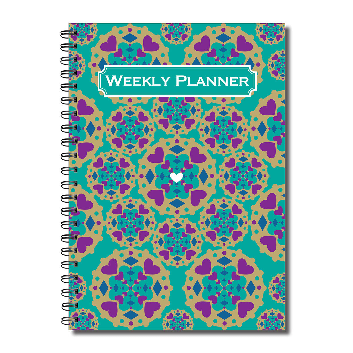 Weekly Planner | A5 (148mmx 210mm) | 50 double sided pages on 120gsm | Split Wirobound