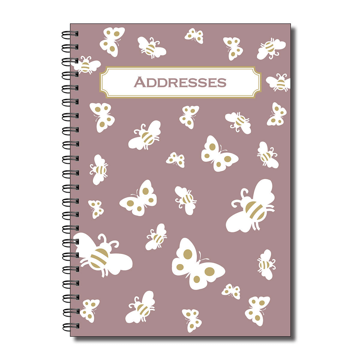 Address Book | A5 (148mm x 210mm) | 52 double sided pages on 120gsm | Split Wirobound