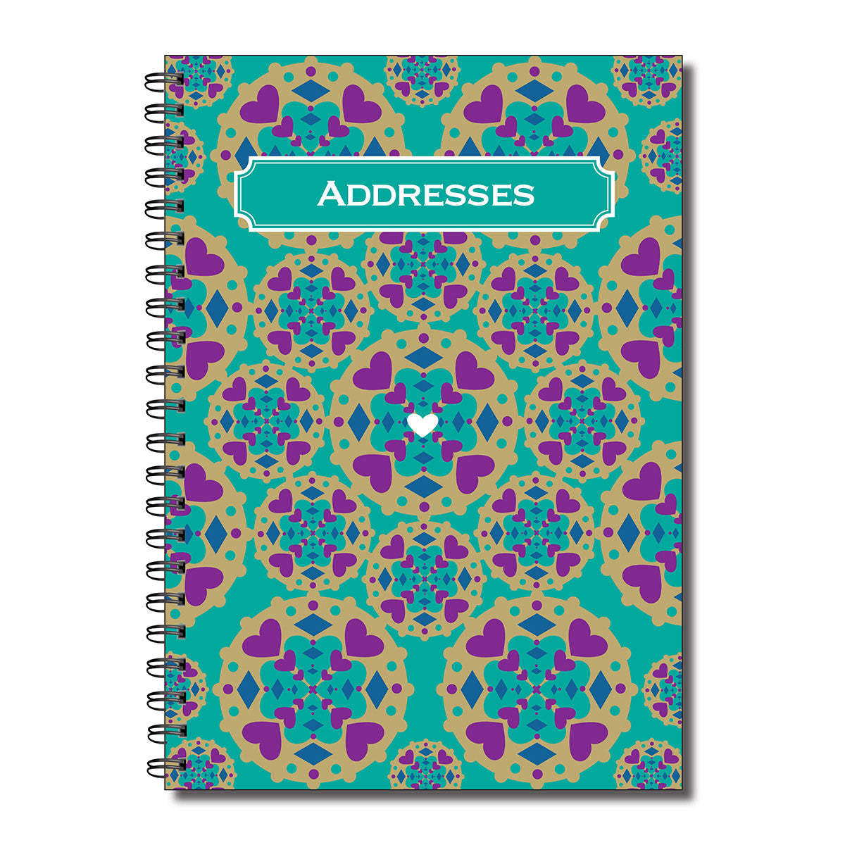 Address Book | A5 (148mm x 210mm) | 52 double sided pages on 120gsm | Split Wirobound
