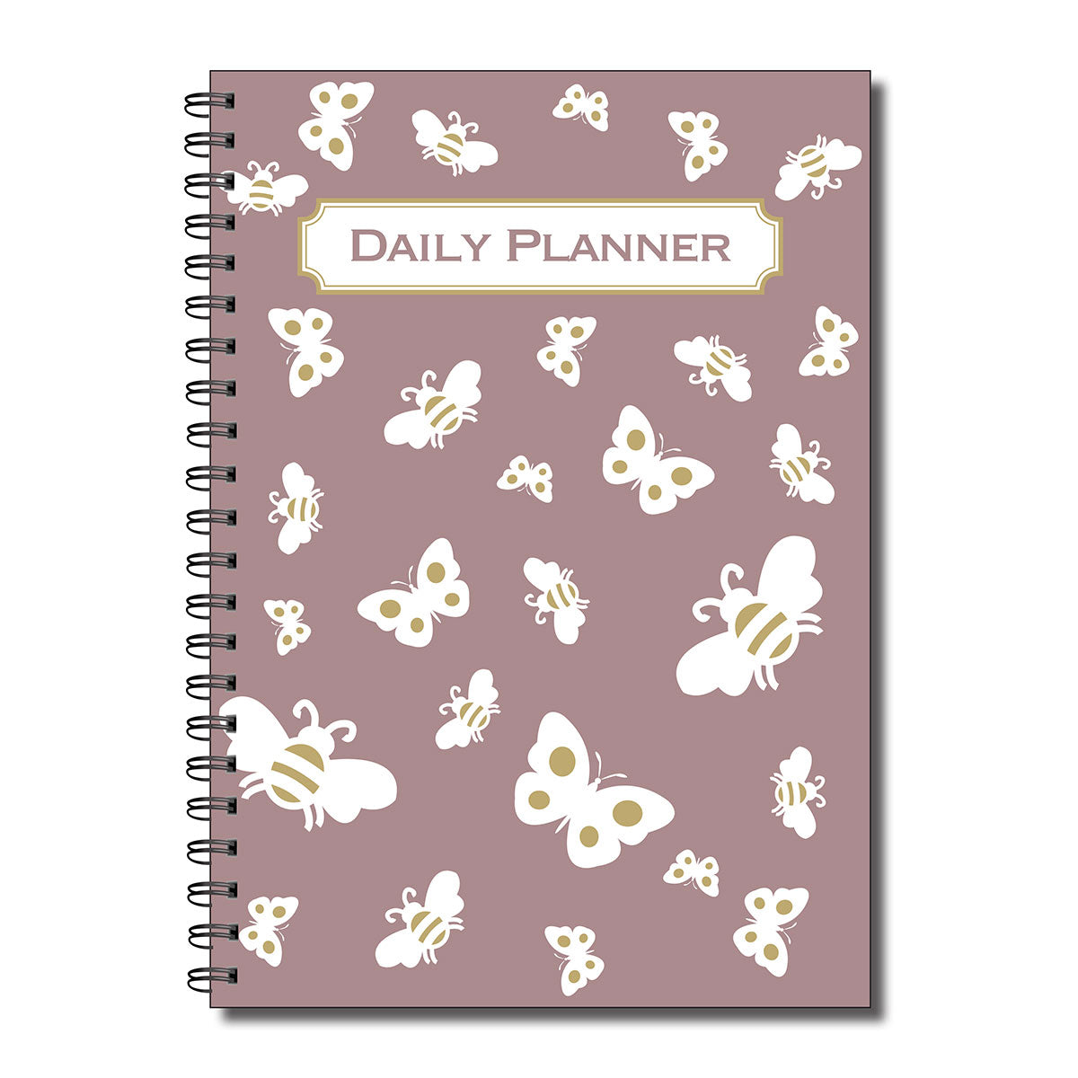 Daily Planner | A5 (148mm x 210mm) | 50 double sided pages on 120gsm | Split Wirobound