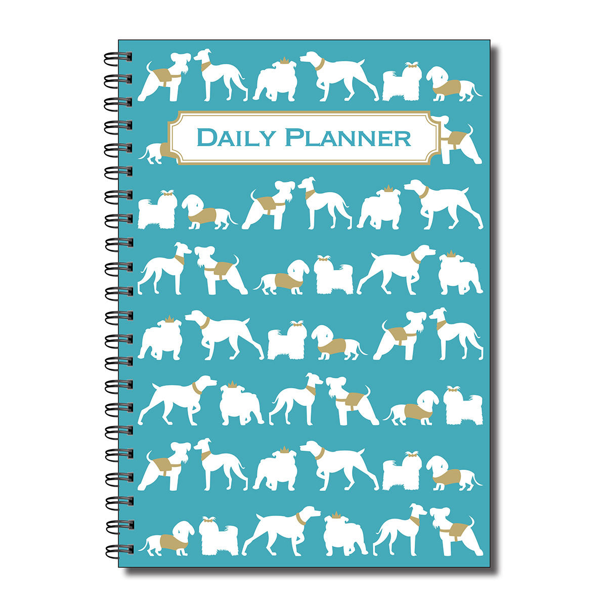 Daily Planner | A5 (148mm x 210mm) | 50 double sided pages on 120gsm | Split Wirobound