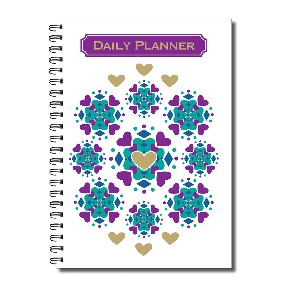 Daily Planner | A5 (148mm x 210mm) | 50 double sided pages on 120gsm | Split Wirobound