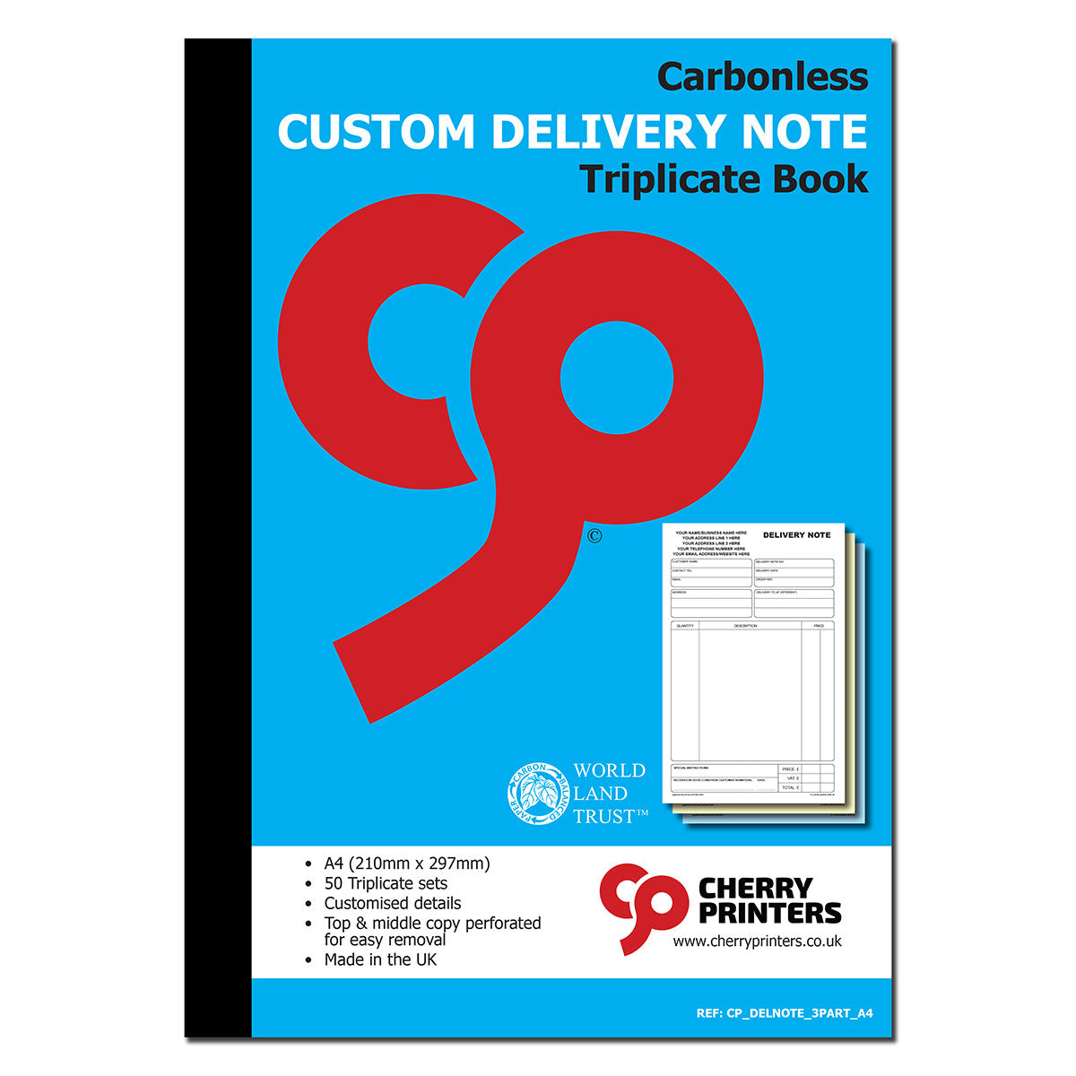 NCR *CUSTOM* Delivery Note Triplicate Book A4 | 2 Book Pack