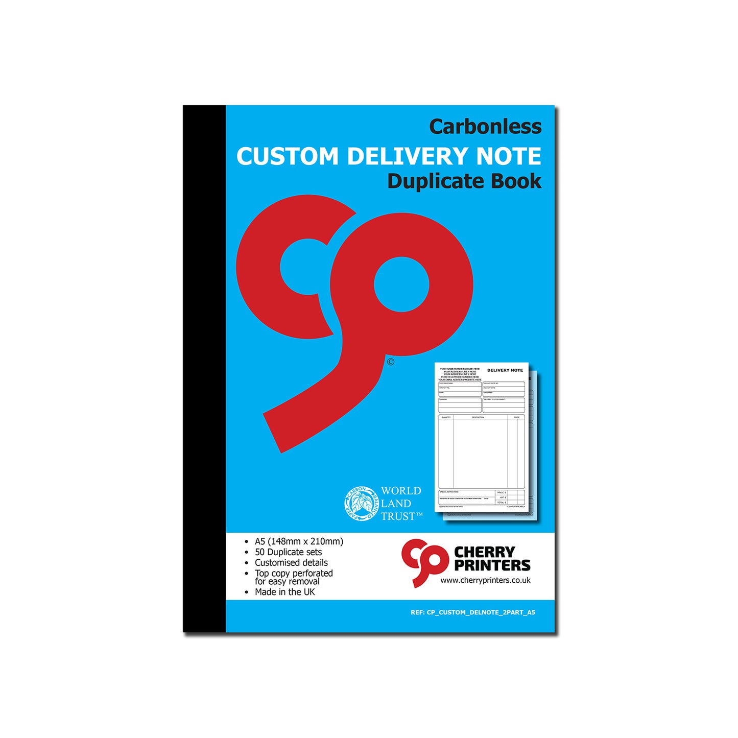 NCR *CUSTOM* Delivery Note Duplicate Book A5 | 4 Book Pack