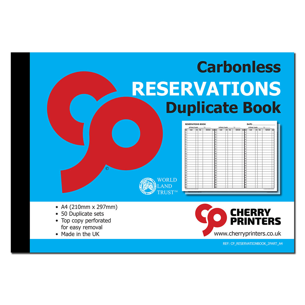 NCR Reservation Duplicate Book A4 50 sets