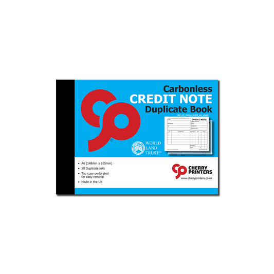 NCR Credit Note Duplikat Buch A6