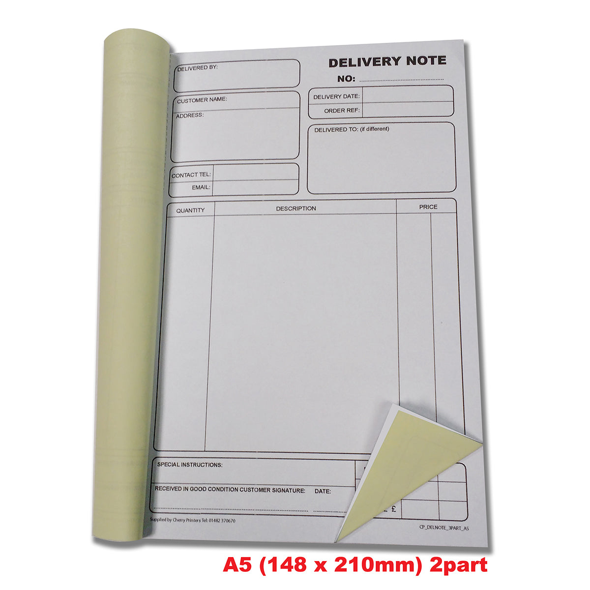 NCR Delivery Note Duplicate Book A5