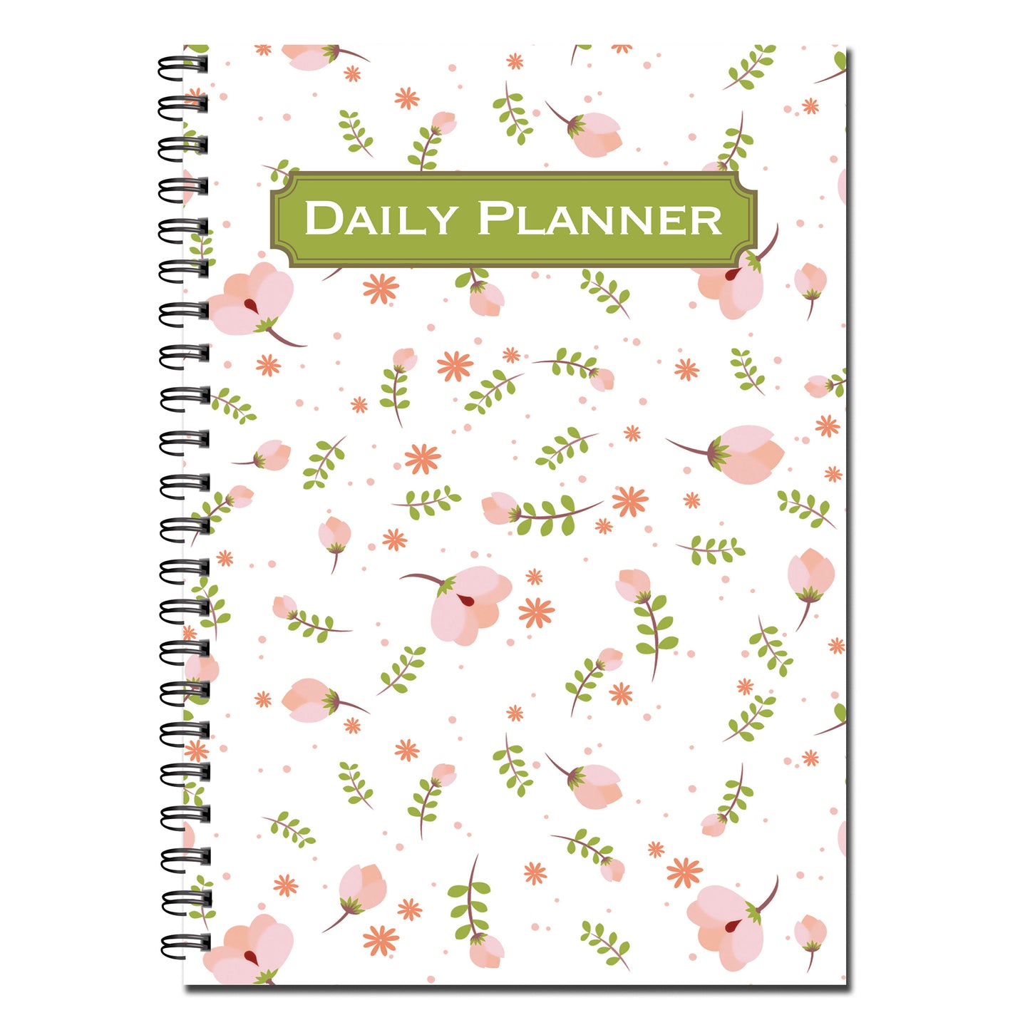 Daily Planner | A5 (148mm x 210mm) | 50 double sided pages on 120gsm | Split Wirobound