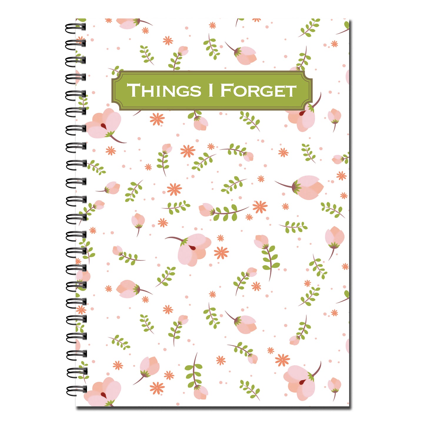 Things I Forget/Password Book A5 (148mm x 210mm) | 53 double sided pages on 120gsm | Split Wirobound