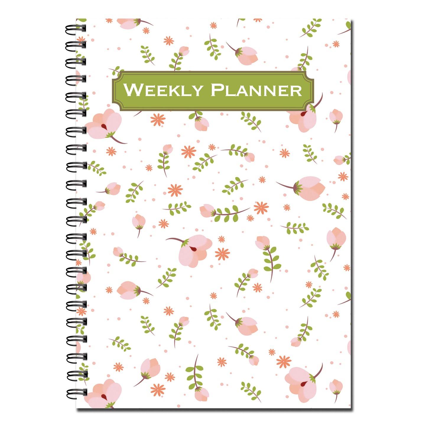 Weekly Planner | A5 (148mmx 210mm) | 50 double sided pages on 120gsm | Split Wirobound