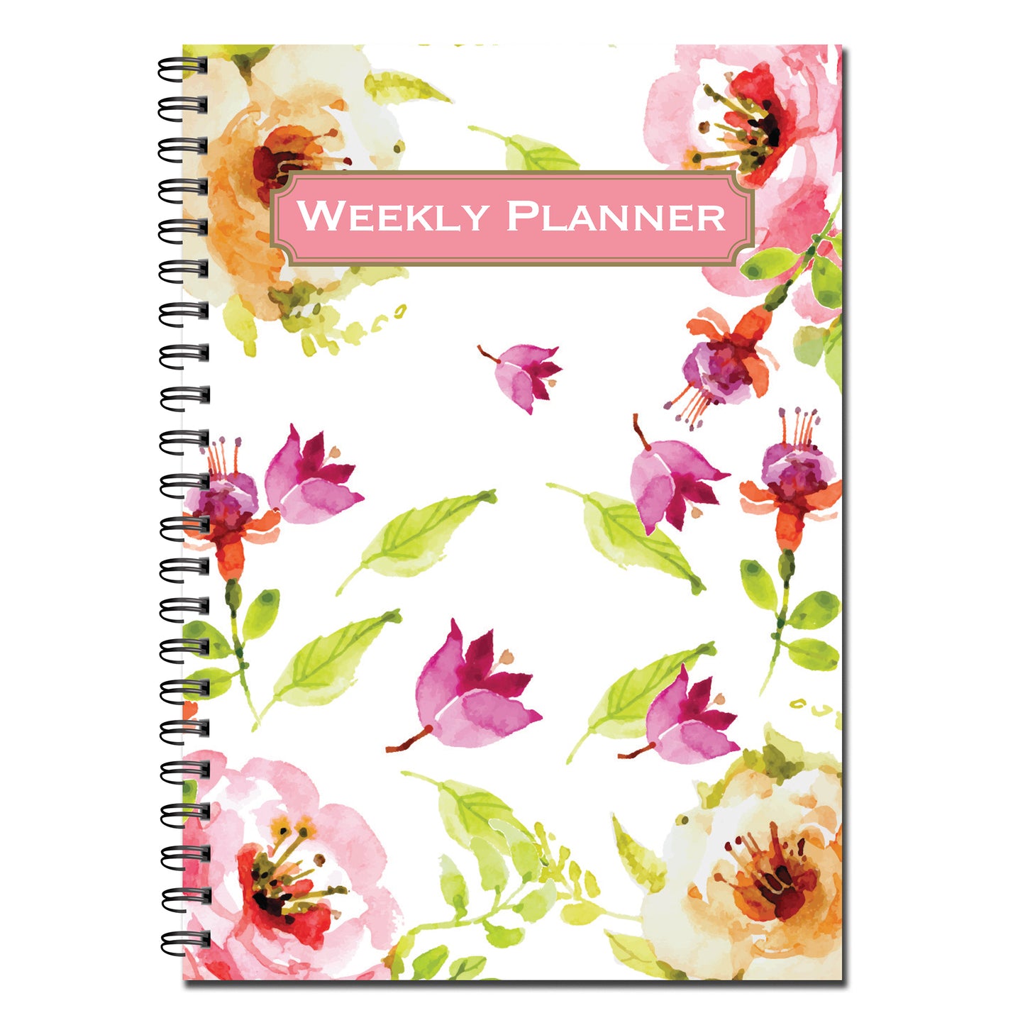 Weekly Planner | A5 (148mmx 210mm) | 50 double sided pages on 120gsm | Split Wirobound