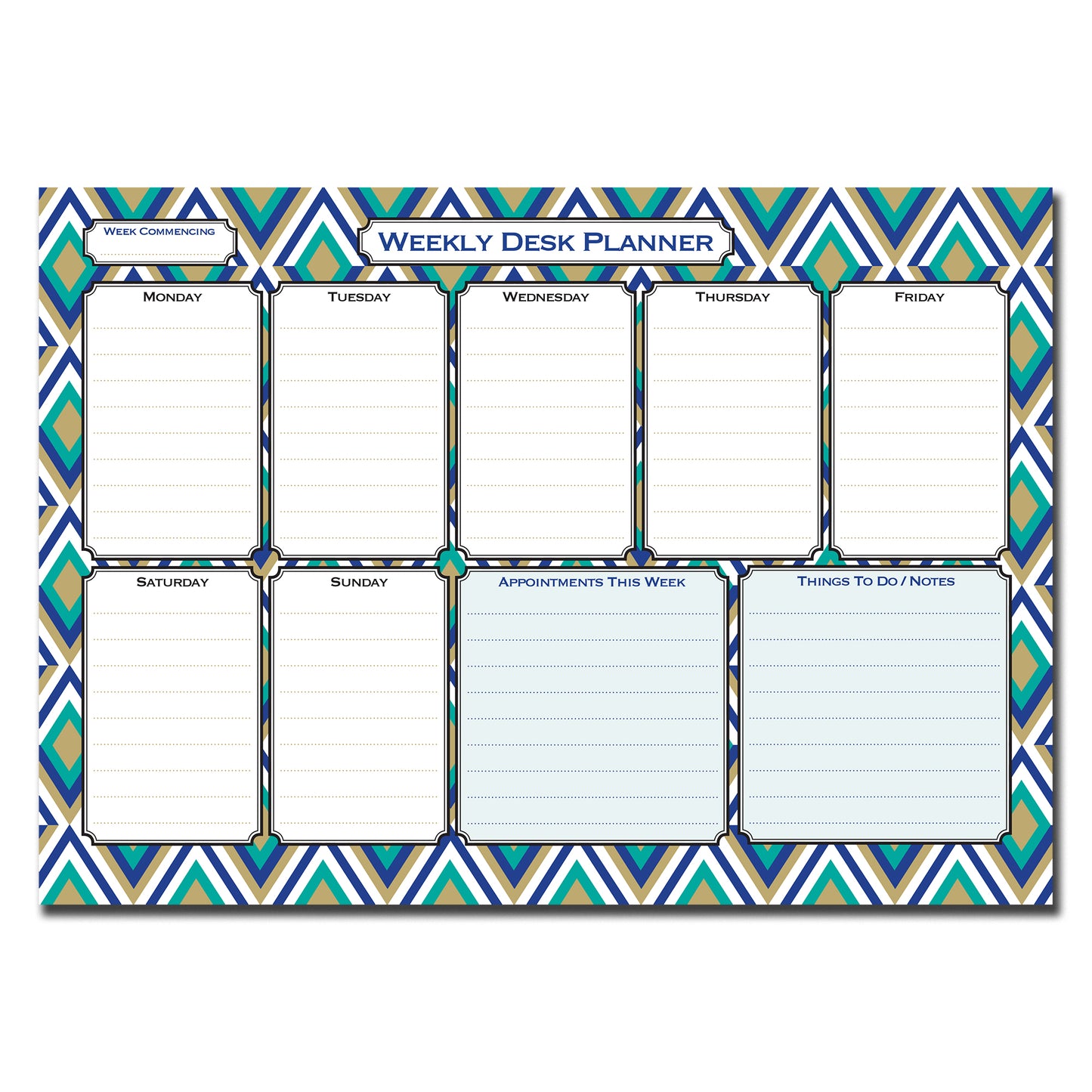 Weekly Planner Desk Pad | A4 (297mm x 210mm) 120gsm 55_pages