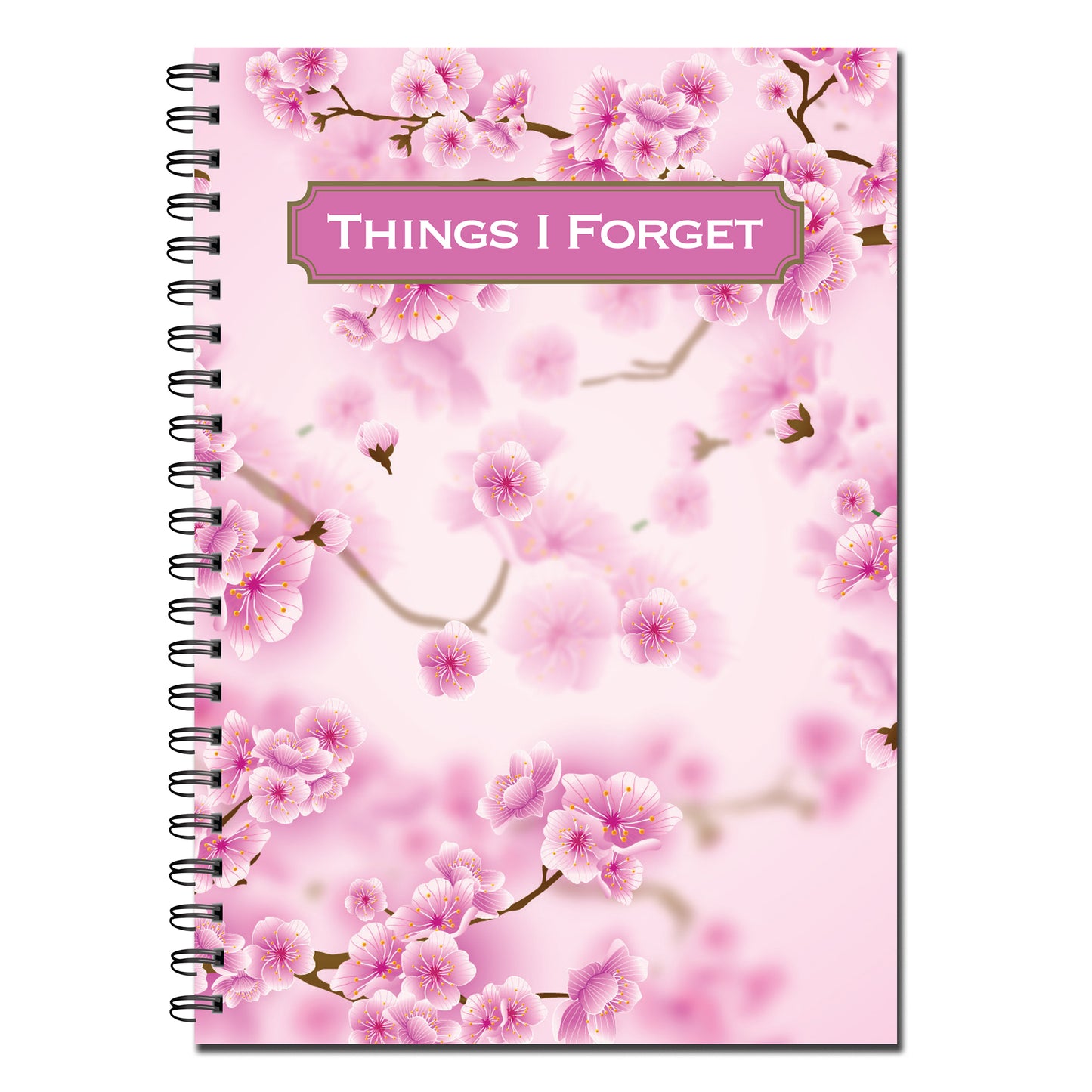 Things I Forget/Password Book A5 (148mm x 210mm) | 53 double sided pages on 120gsm | Split Wirobound