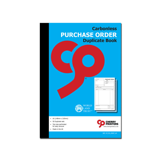 NCR Purchase Order Duplicate Book A5