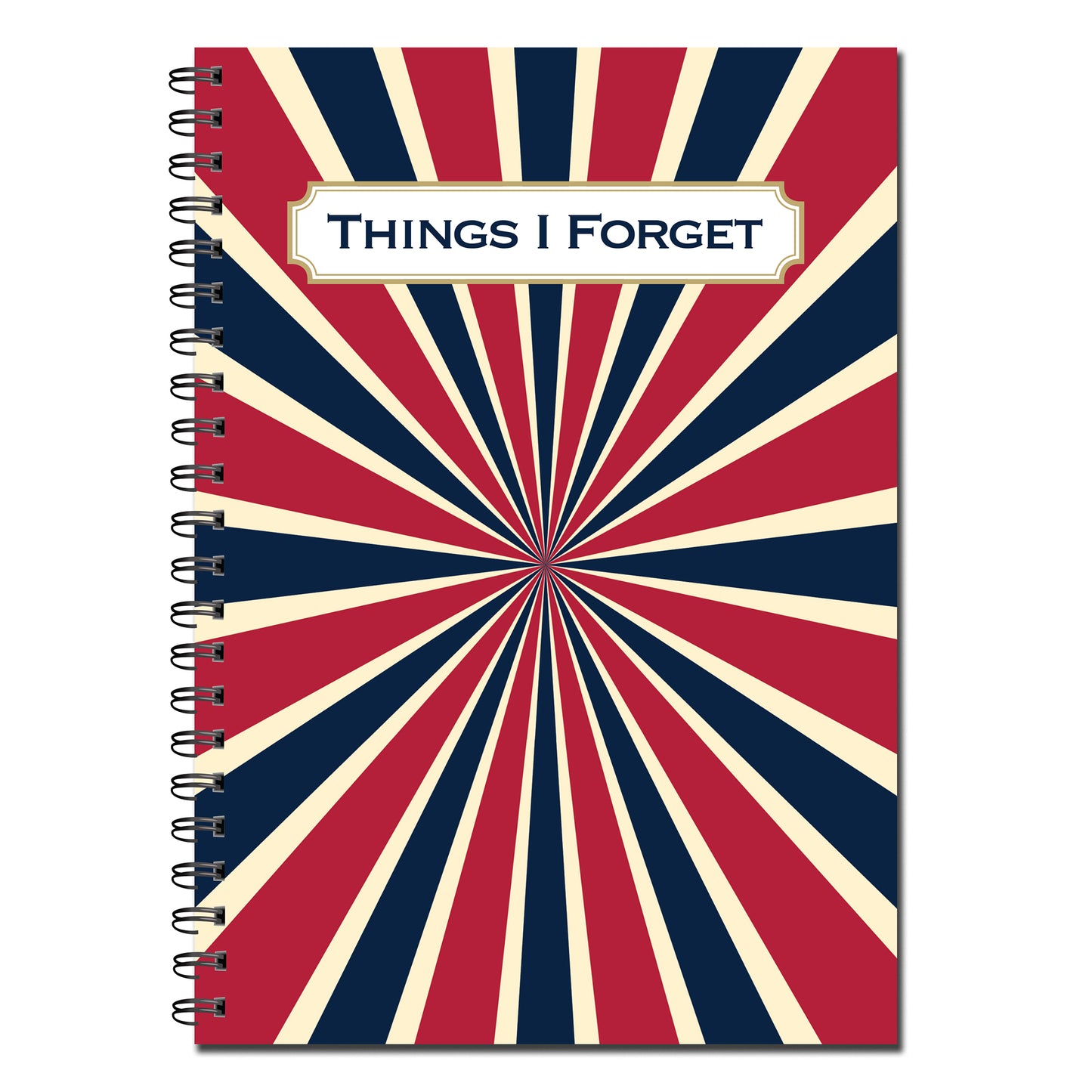 Things I Forget/Password Book A5 (148mm x 210mm) | 53 double sided pages on 120gsm | Split Wirobound