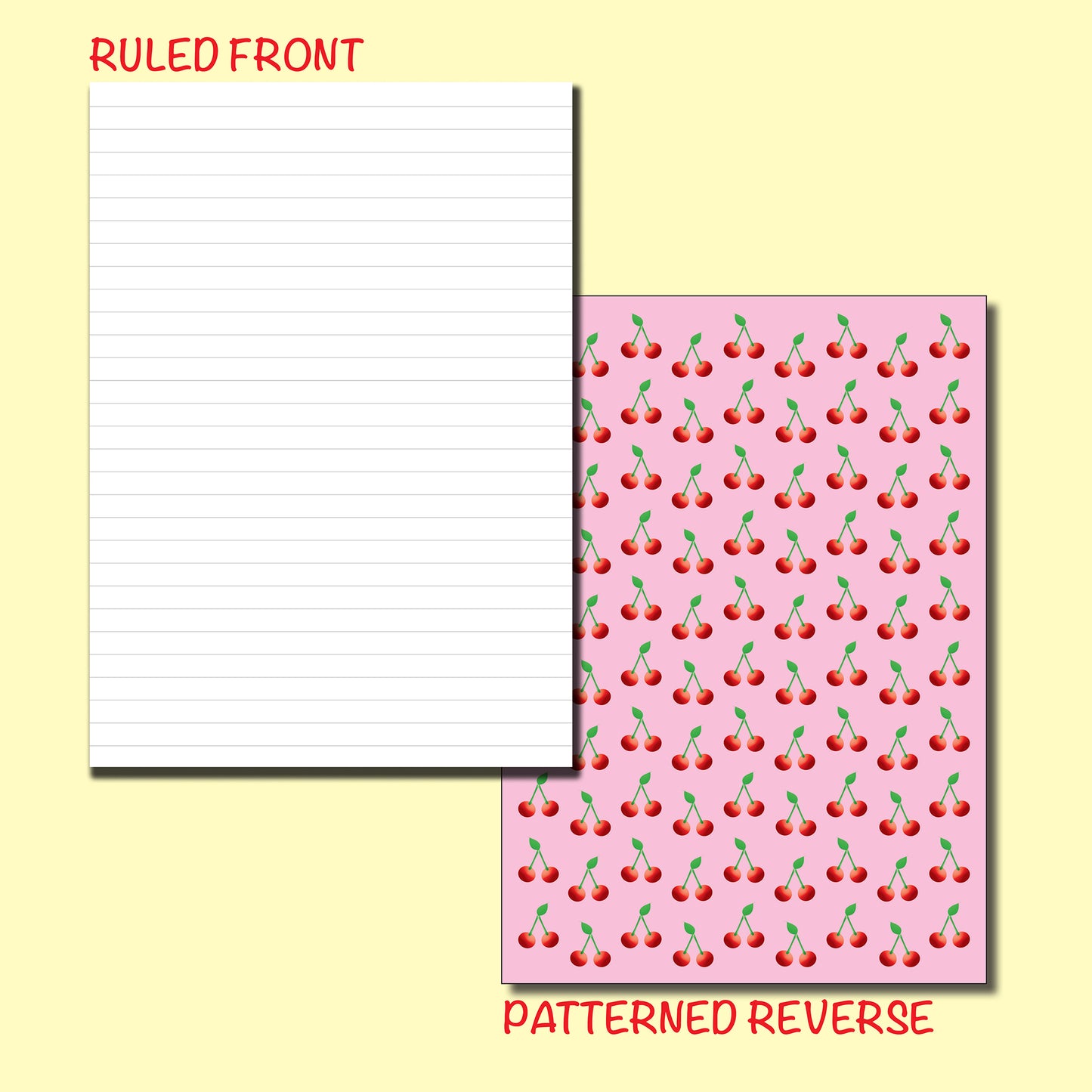 Luxury Ruled Writing Pad A5 120gsm 50 pages Printed reverse