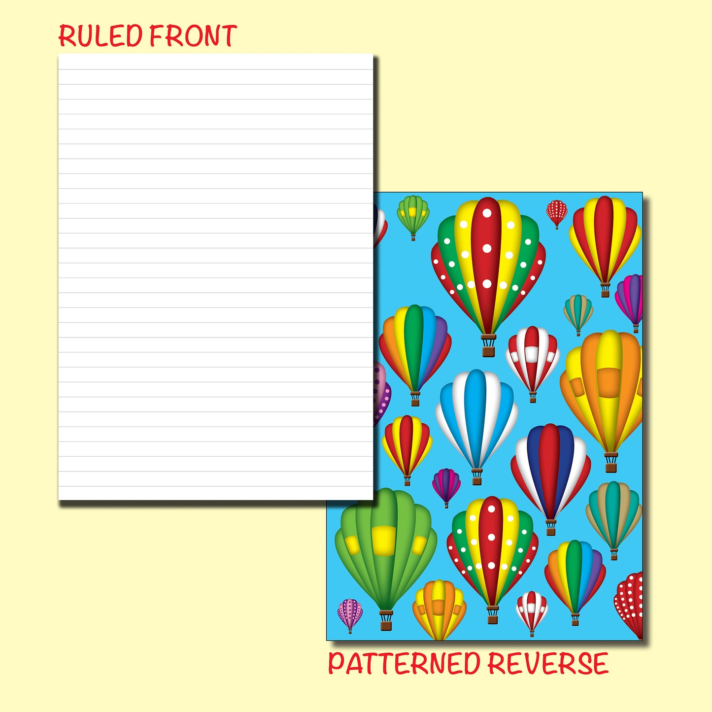 Luxury Ruled Writing Pad A5 120gsm 50 pages Printed reverse