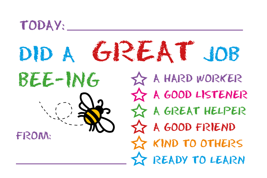 Incentive Cards for Teachers to Give to Students - 50 Cards per Pad - Size 150mm x 100mm
