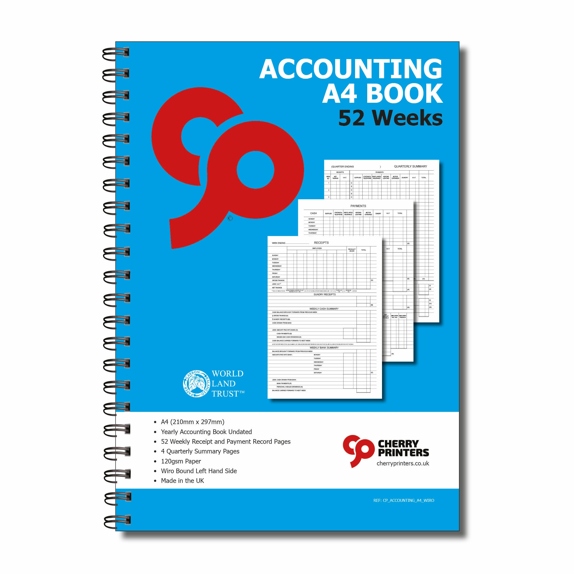 Accounting Book | 52 Weeks | Full Year | Undated |A4 -210mm x 297mm ...