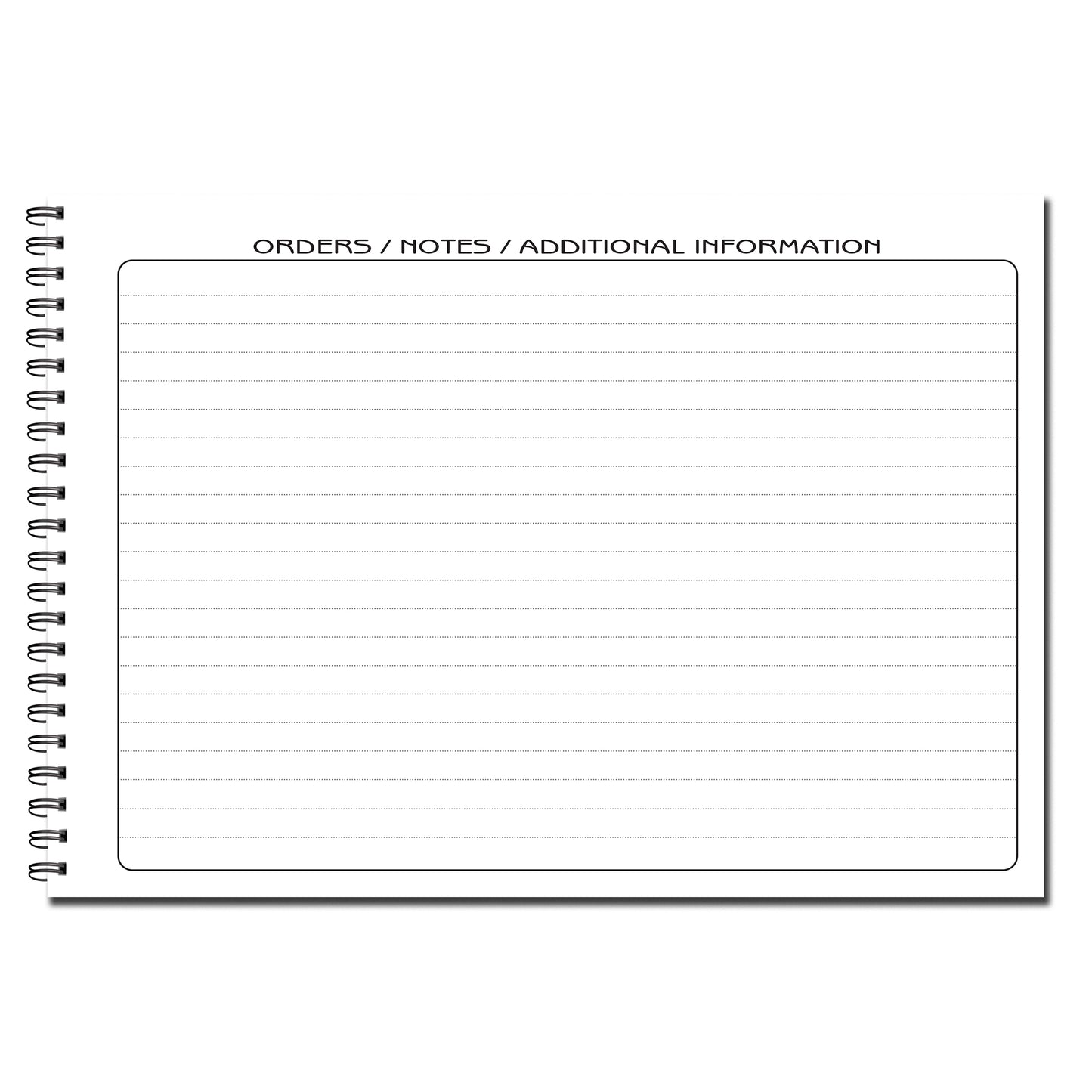 Designer Stock & Sales Report Journal | Stock Inventory | Sales Report Log | A5 wiro book | 50 pages printed to both sides on quality 120gsm