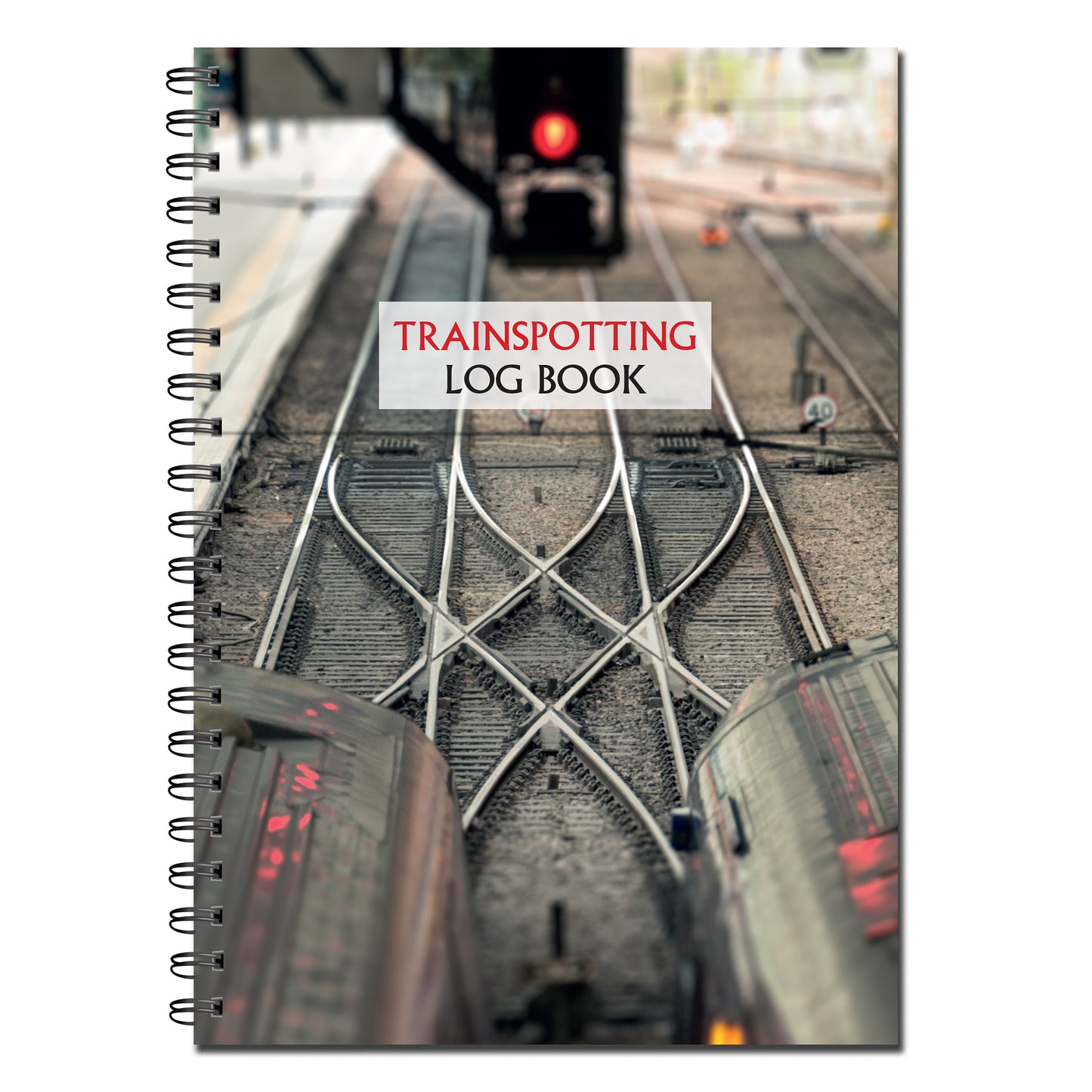 Train Spotting Log Book | Notes | A5 (148mm x 210mm) | 50 double sided pages Wirobound
