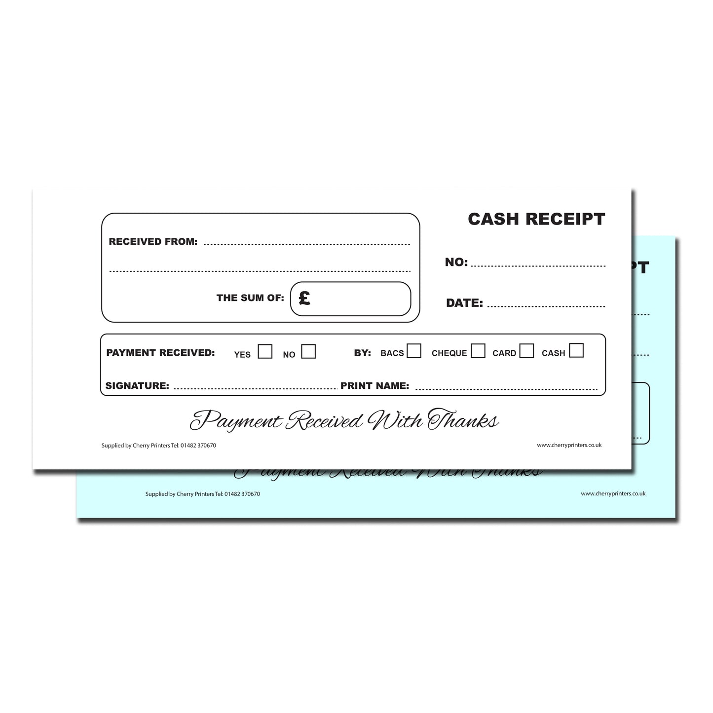 NCR Cash Receipt Duplicate Book 99mm x 210mm